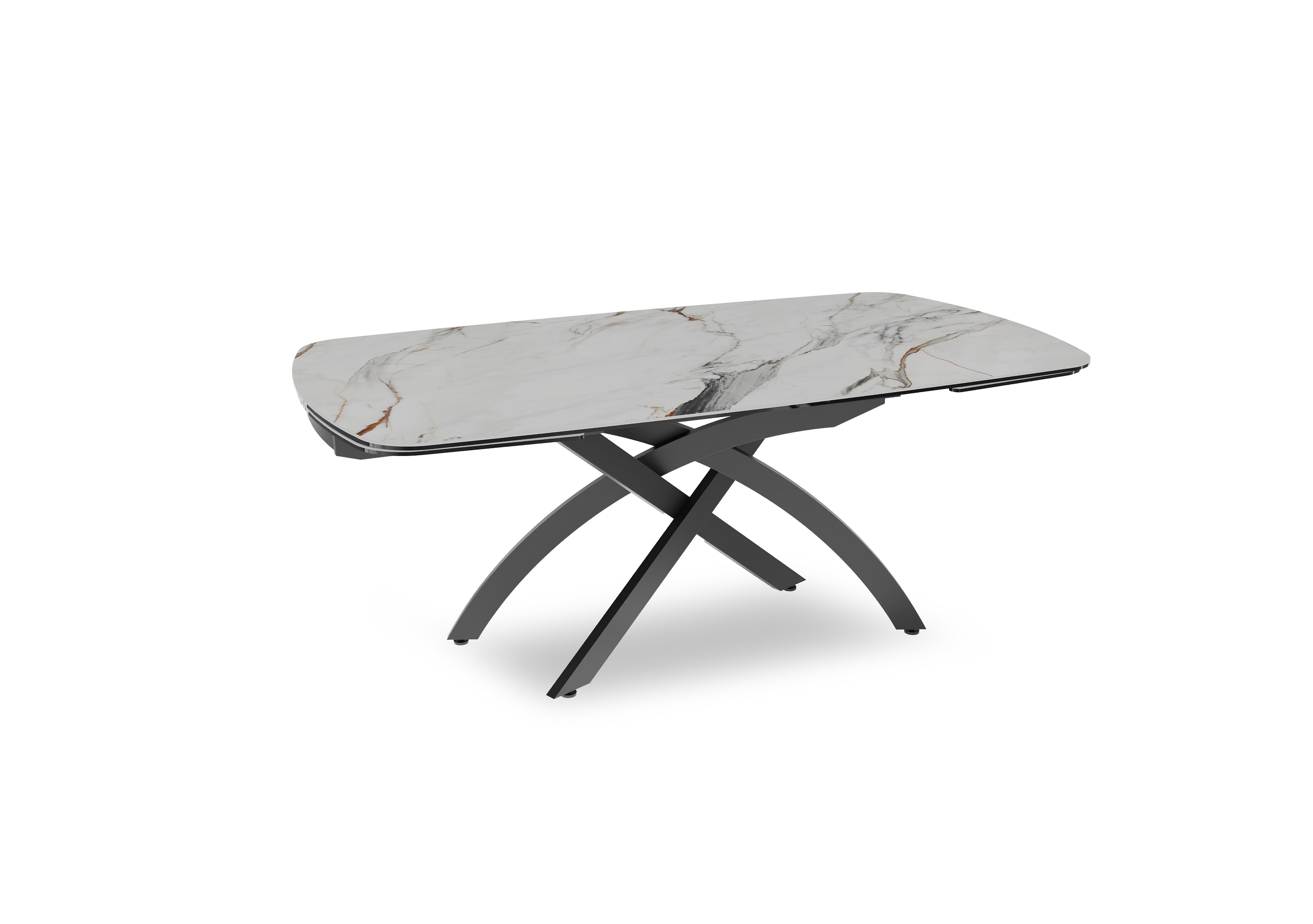 Rafa Draw Leaf Extending Dining Table in Fiorentino Marble on Furniture Village