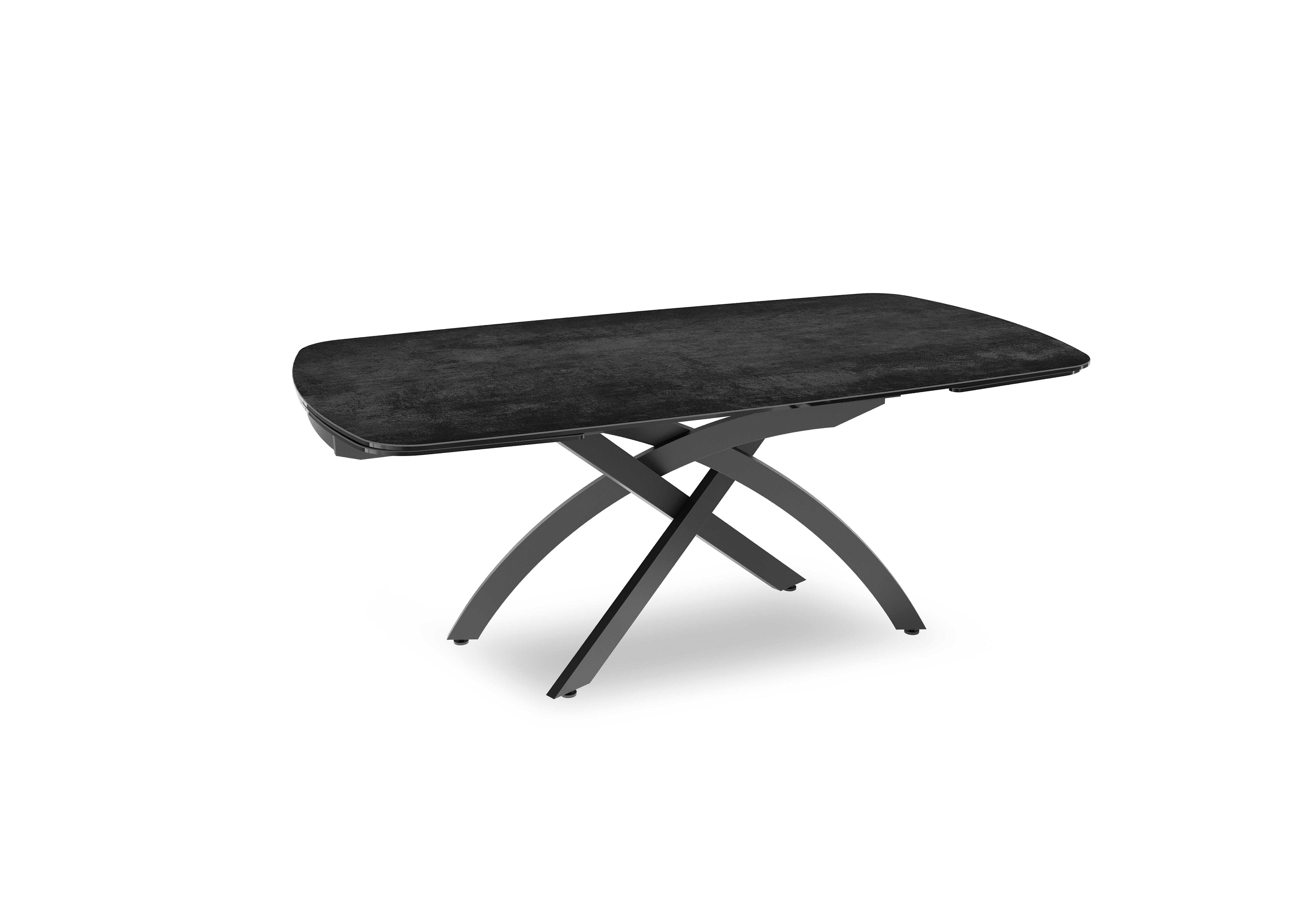 Rafa Draw Leaf Extending Dining Table in Titanium on Furniture Village