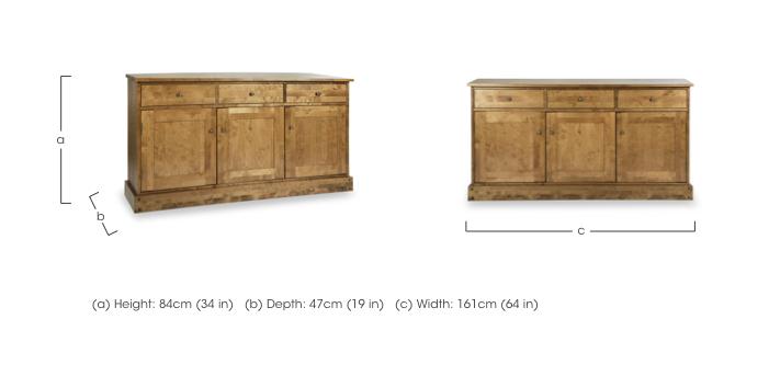 Garrat 3 Door 3 Drawer Sideboard in  on Furniture Village