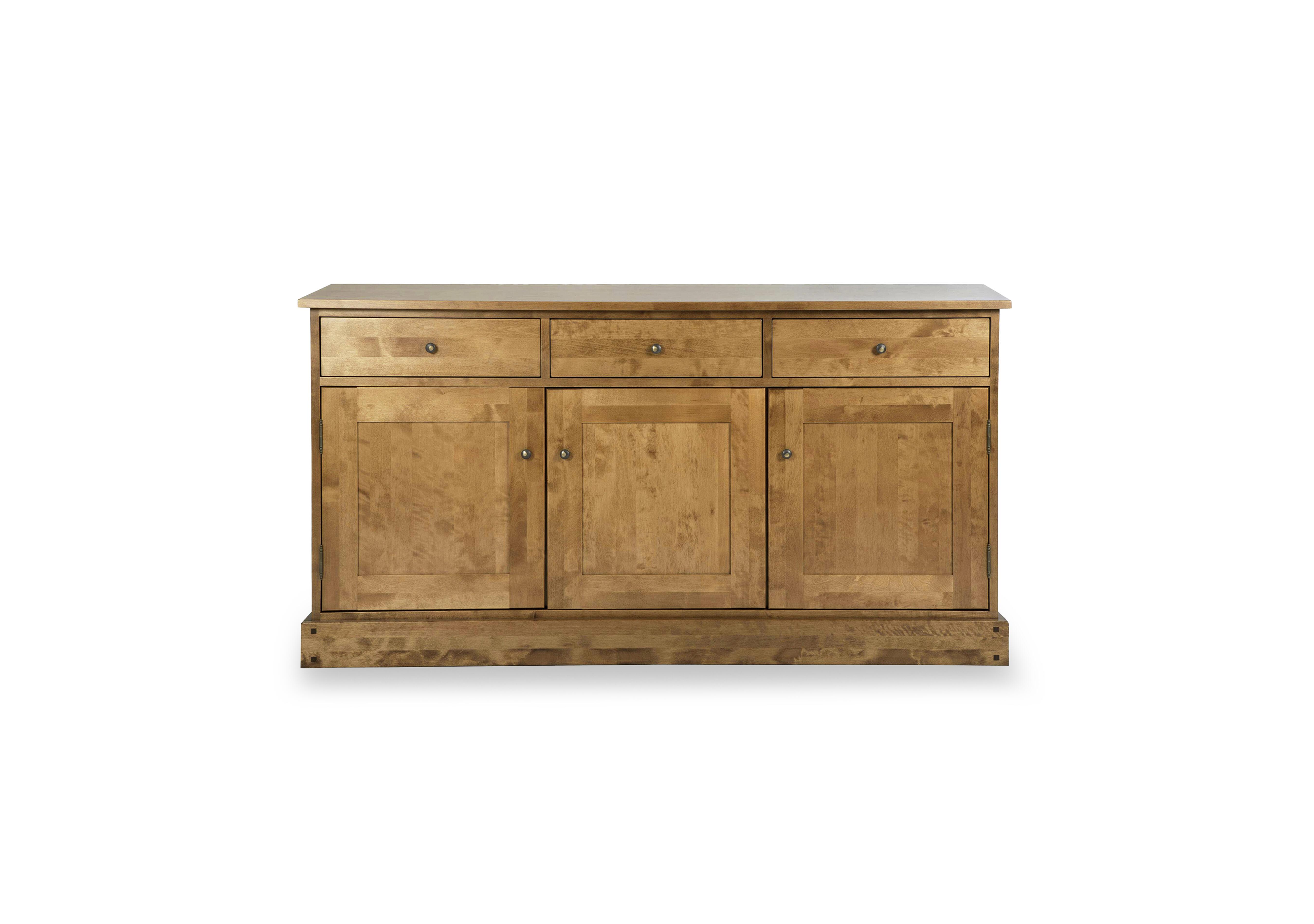 Garrat 3 Door 3 Drawer Sideboard in Honey on Furniture Village