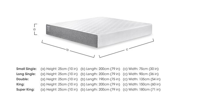 Ease 25cm Mattress in  on Furniture Village