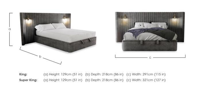 Hyatt End Lift Ottoman Bed Frame in  on Furniture Village