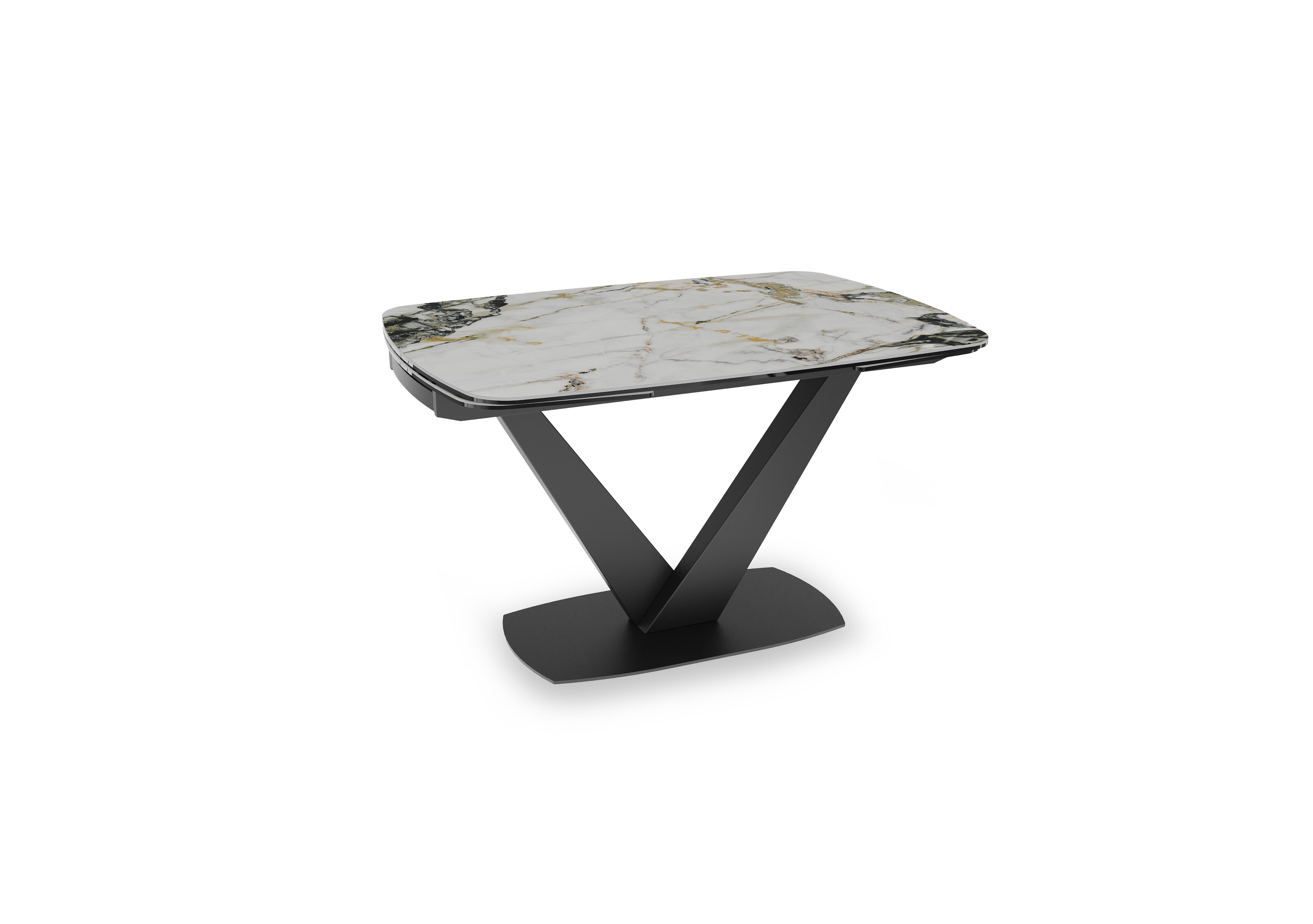 Julio Draw Leaf Extending Table in Doro Marble on Furniture Village