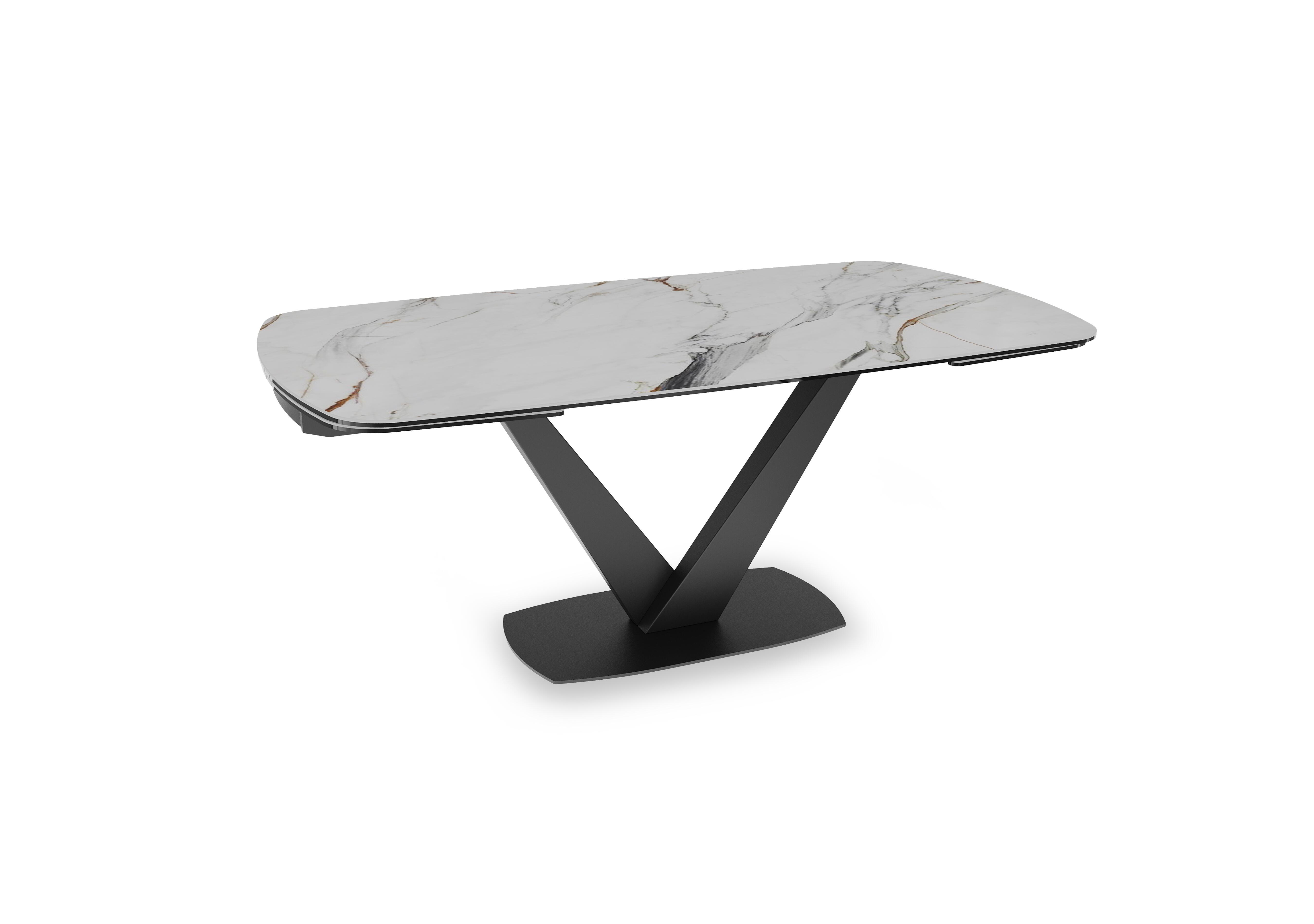 Julio Draw Leaf Extending Table in Fiorentino Marble on Furniture Village