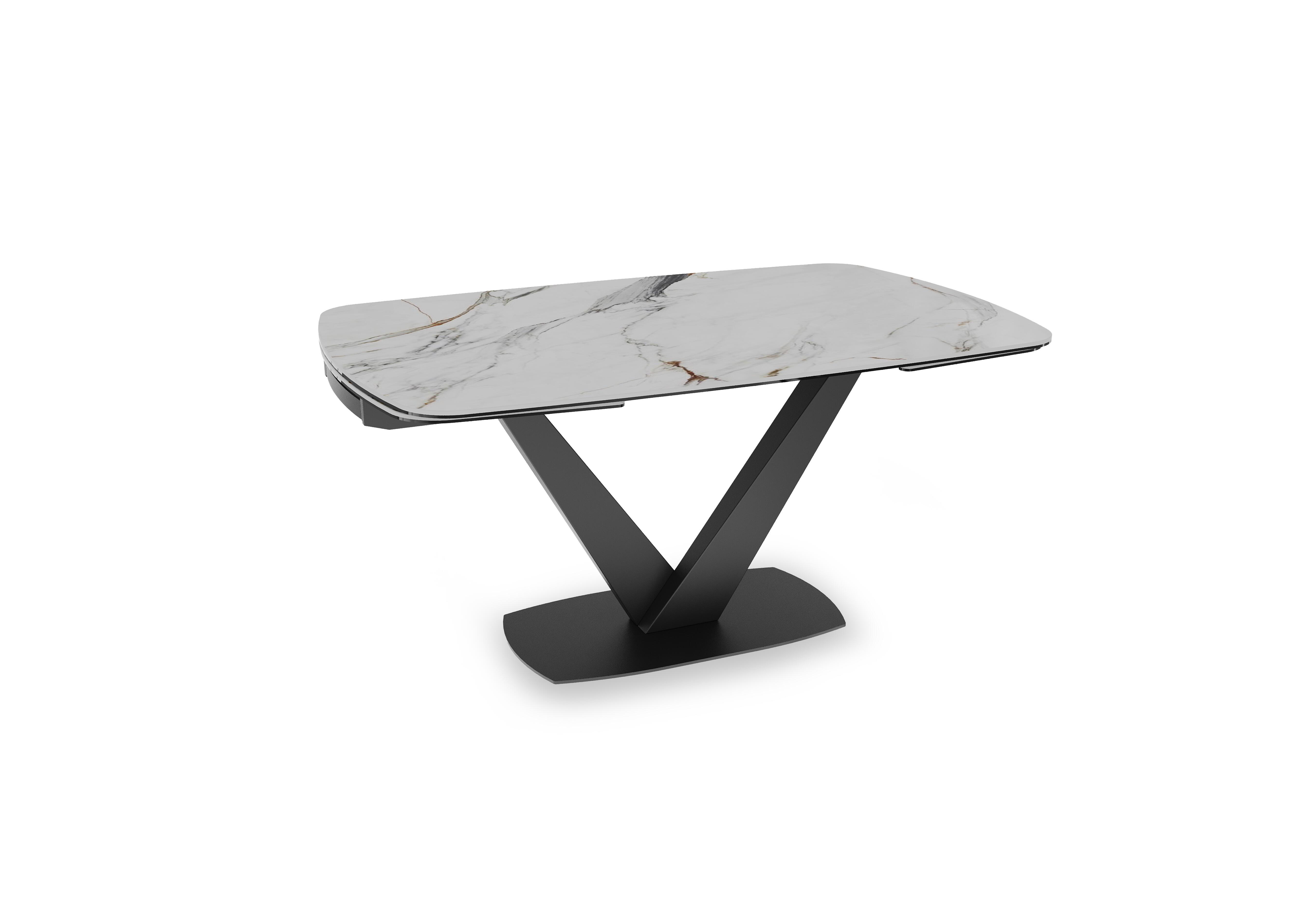 Julio Draw Leaf Extending Table in Fiorentio Marble on Furniture Village