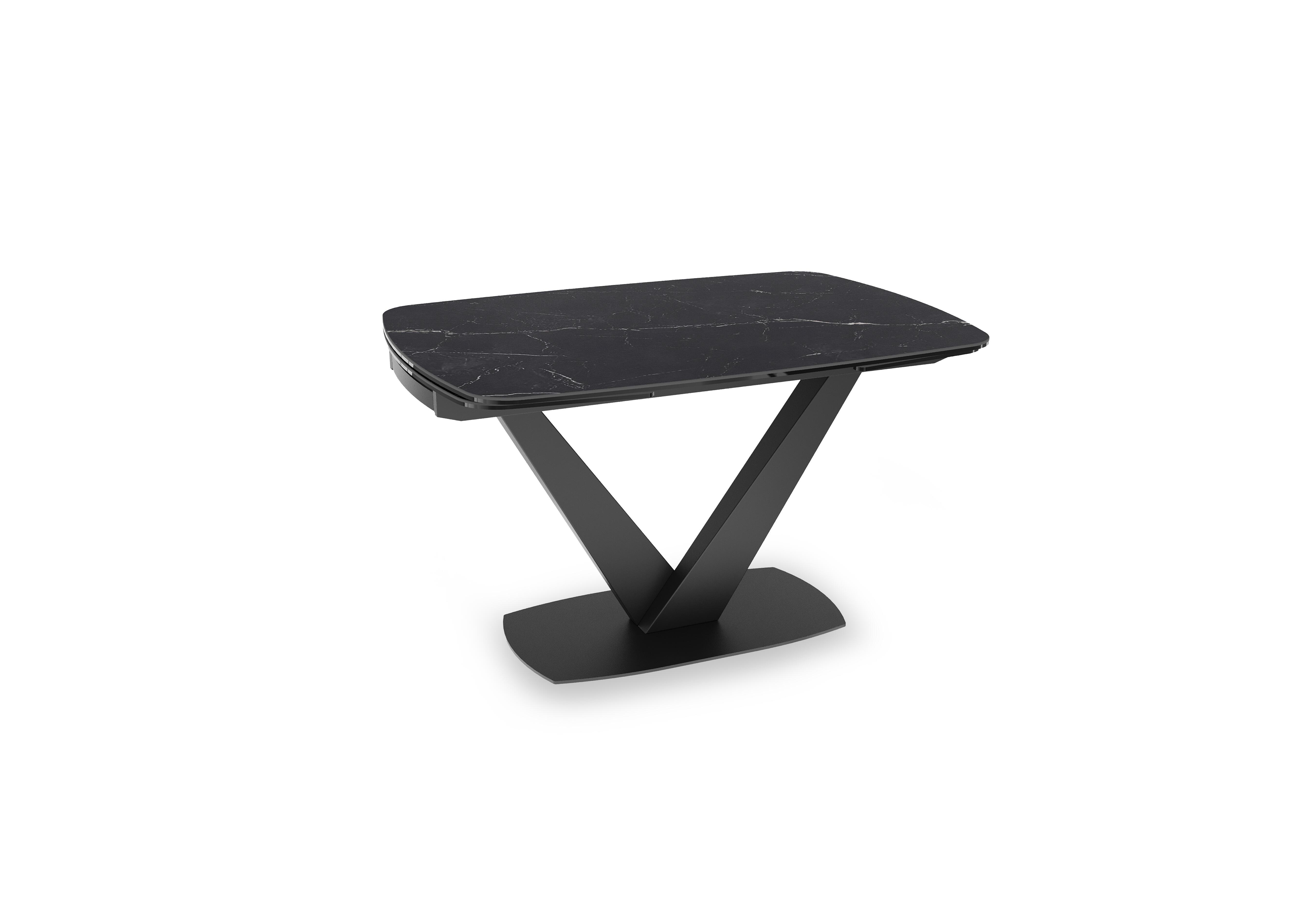 Julio Draw Leaf Extending Table in Marquina Marble on Furniture Village