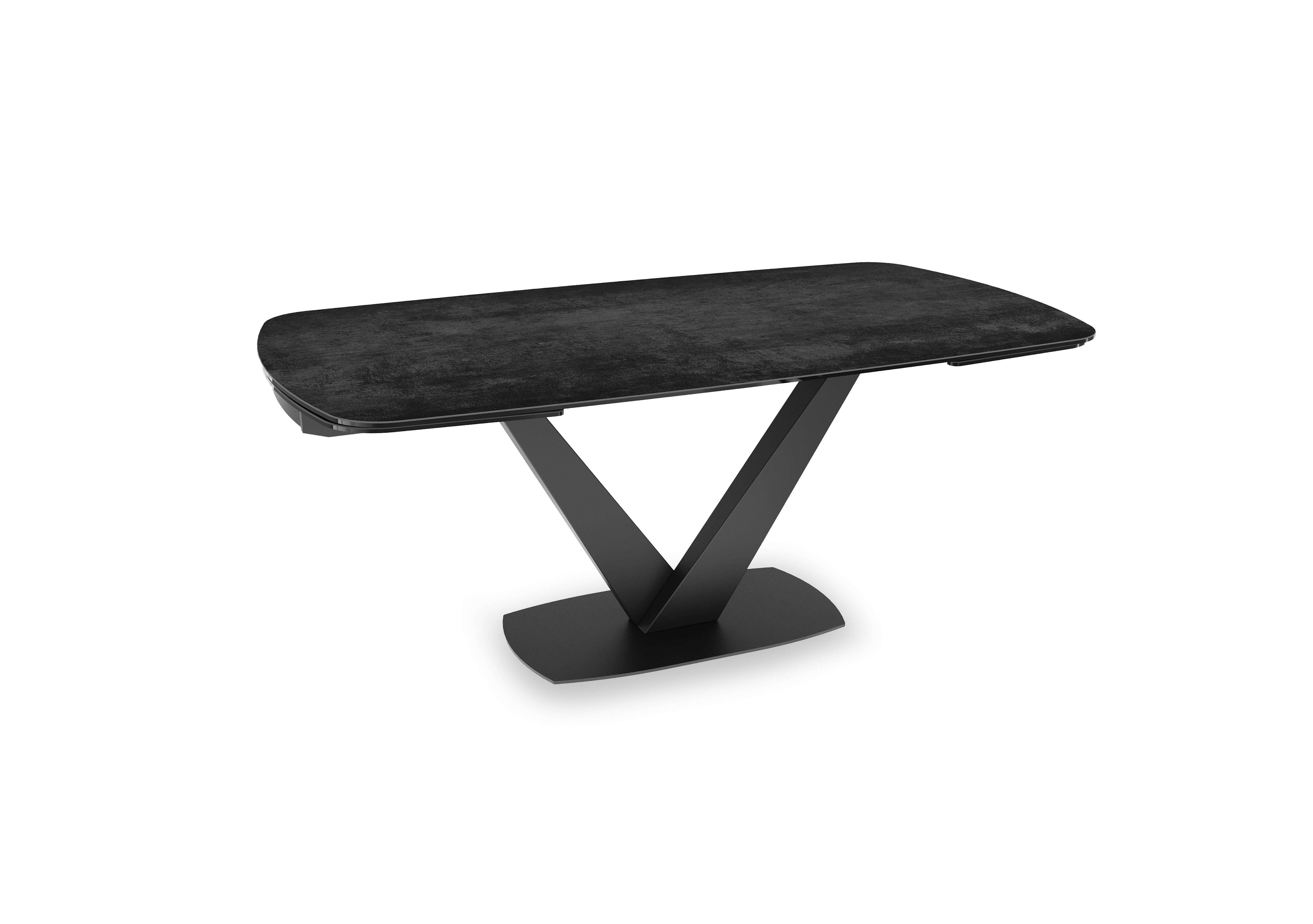 Julio Draw Leaf Extending Table in Titanium on Furniture Village