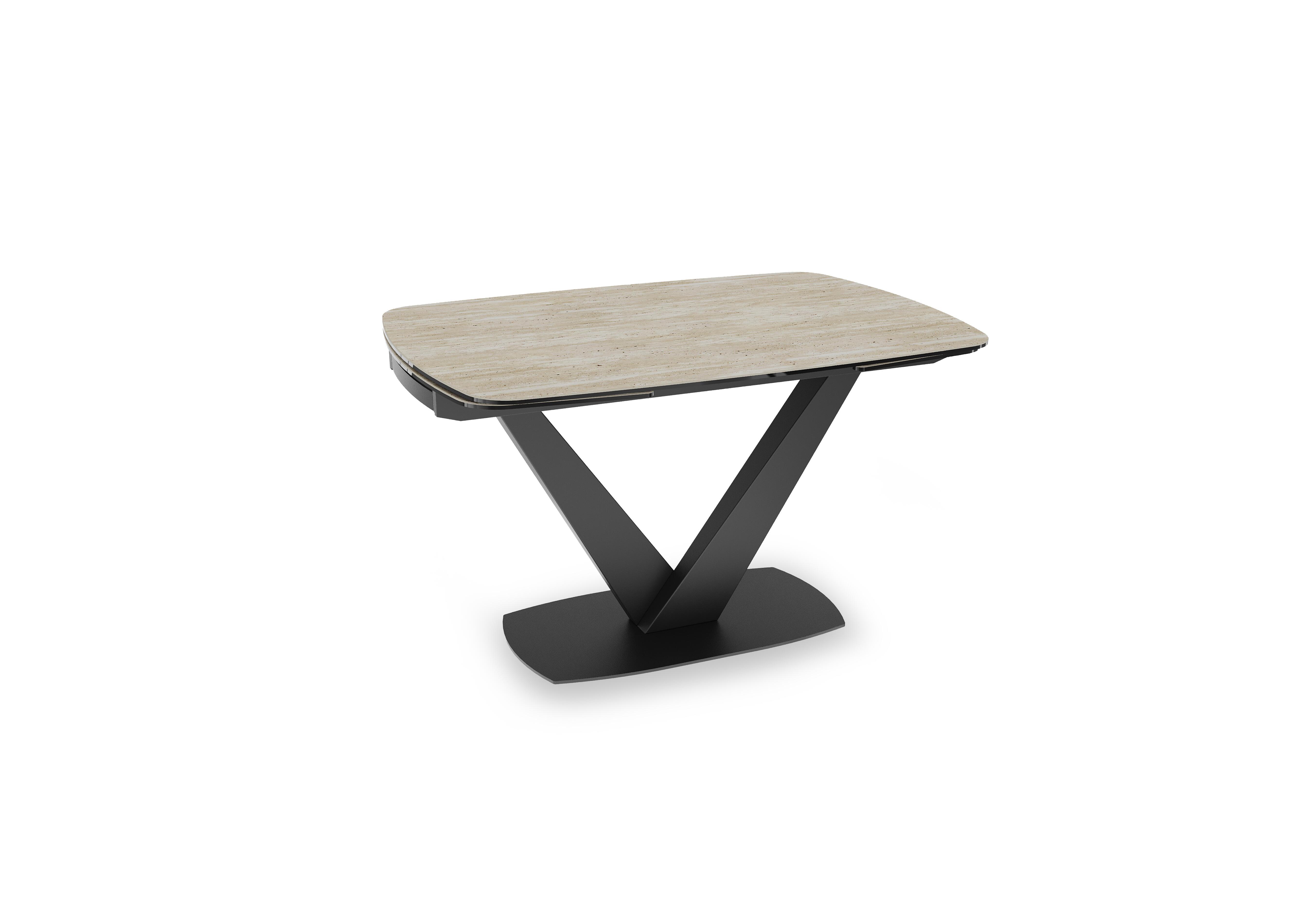 Julio Draw Leaf Extending Table in Travertine on Furniture Village