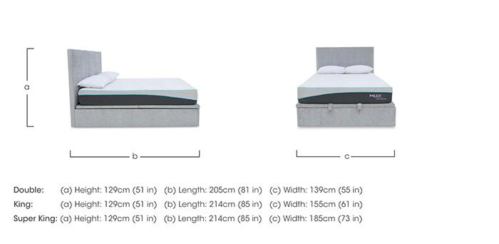 Veron End Lift Ottoman Bed Frame in  on Furniture Village