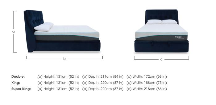 Zanetti End Lift Ottoman Bed Frame in  on Furniture Village