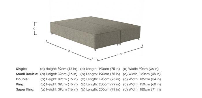 Wool De Luxe Divan Base in  on Furniture Village