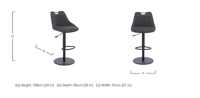 Warrior Set of 4 Swivel Bar Stools in  on Furniture Village