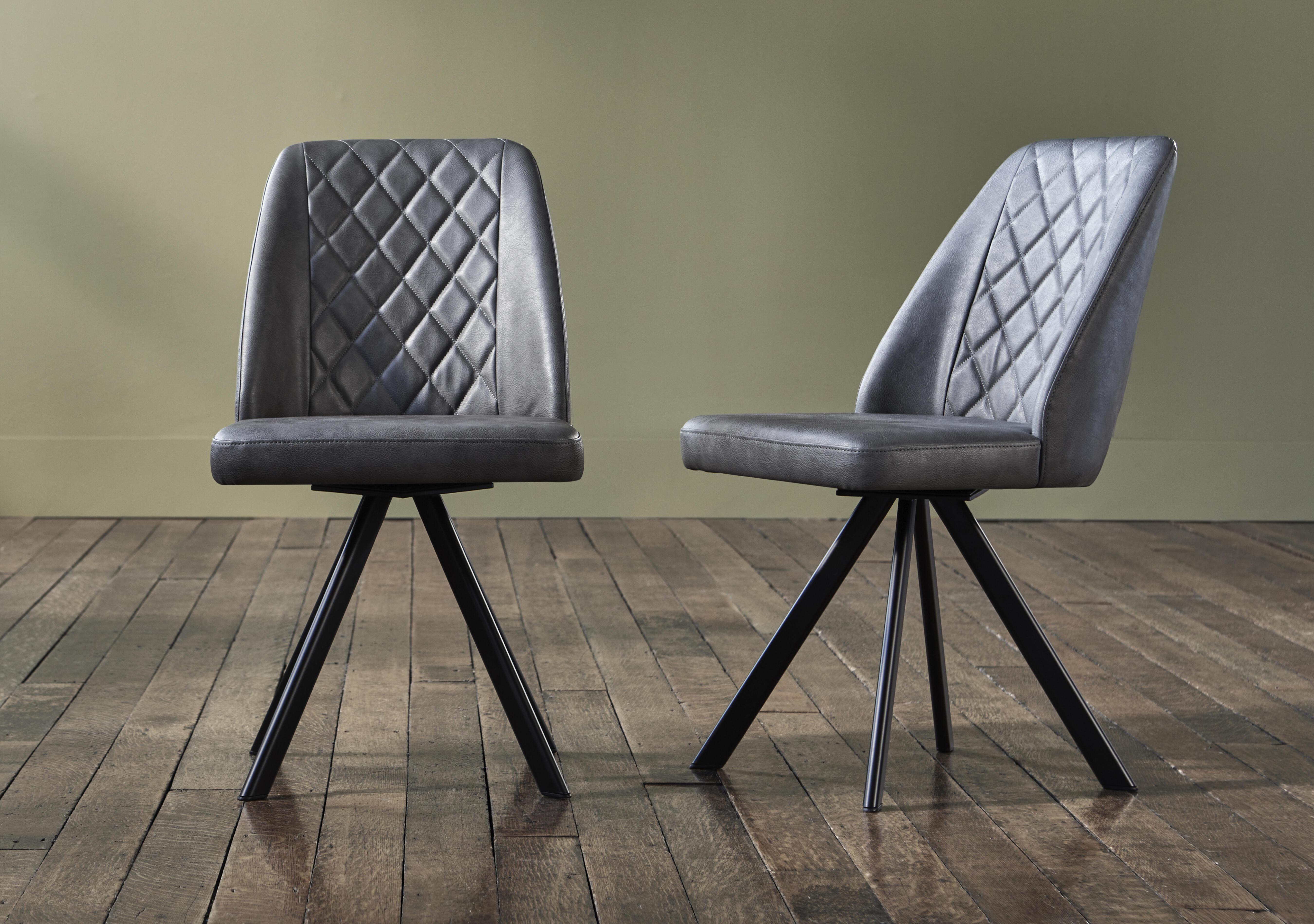 Jupiter Pair of Swivel Dining Chairs in  on Furniture Village