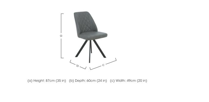 Jupiter Set of 4 Swivel Dining Chairs in  on Furniture Village