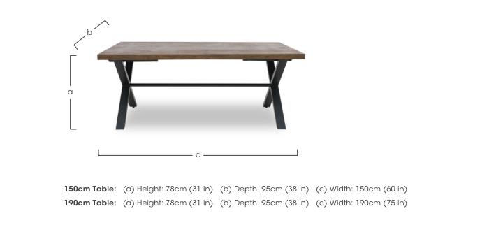 Jupiter Dining Table with X Shaped Legs in  on Furniture Village