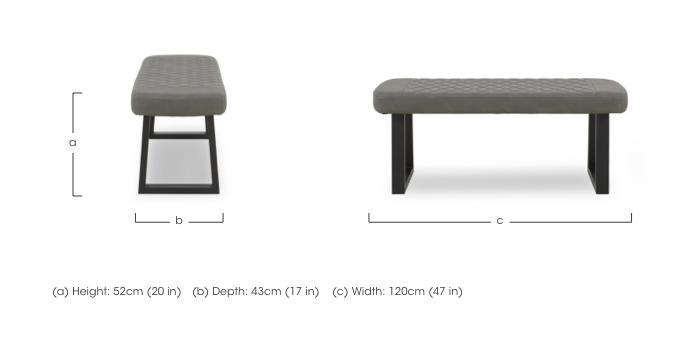 Venus Low Dining Bench in  on Furniture Village