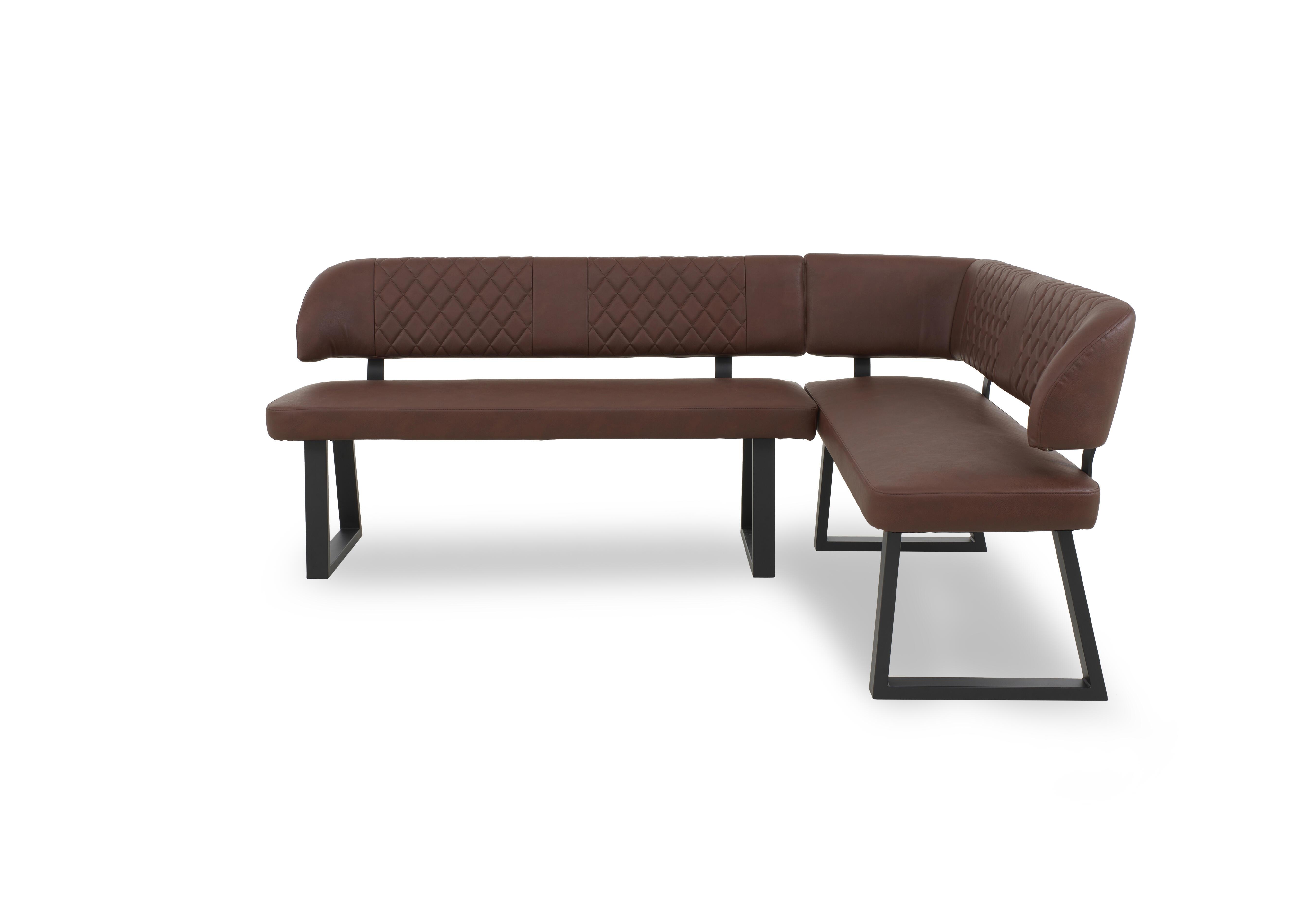 Venus Right Hand Facing Corner Dining Bench in Tan on Furniture Village