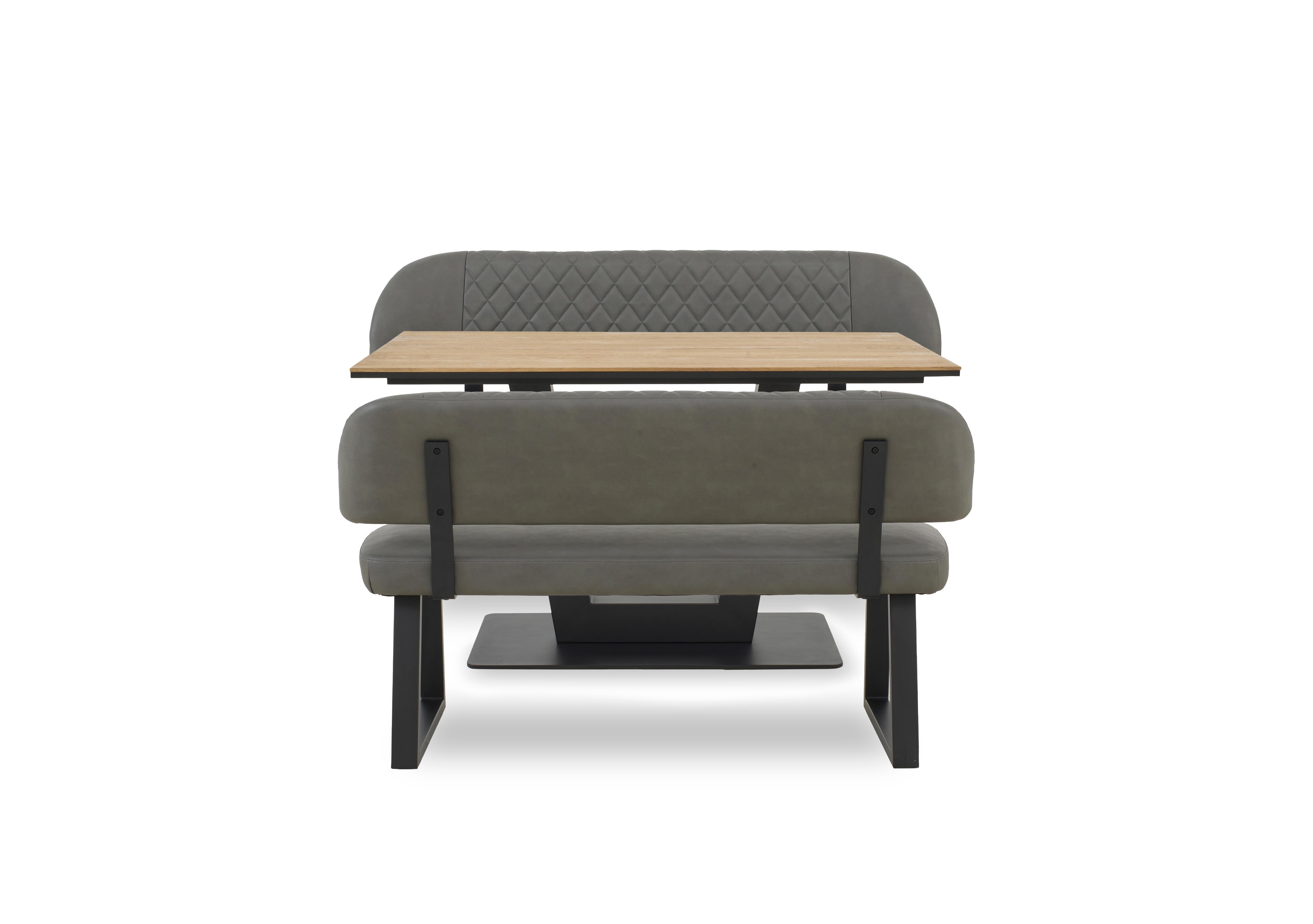 Venus Dining Table and 2 High Back Dining Benches in Grey - Earth on Furniture Village