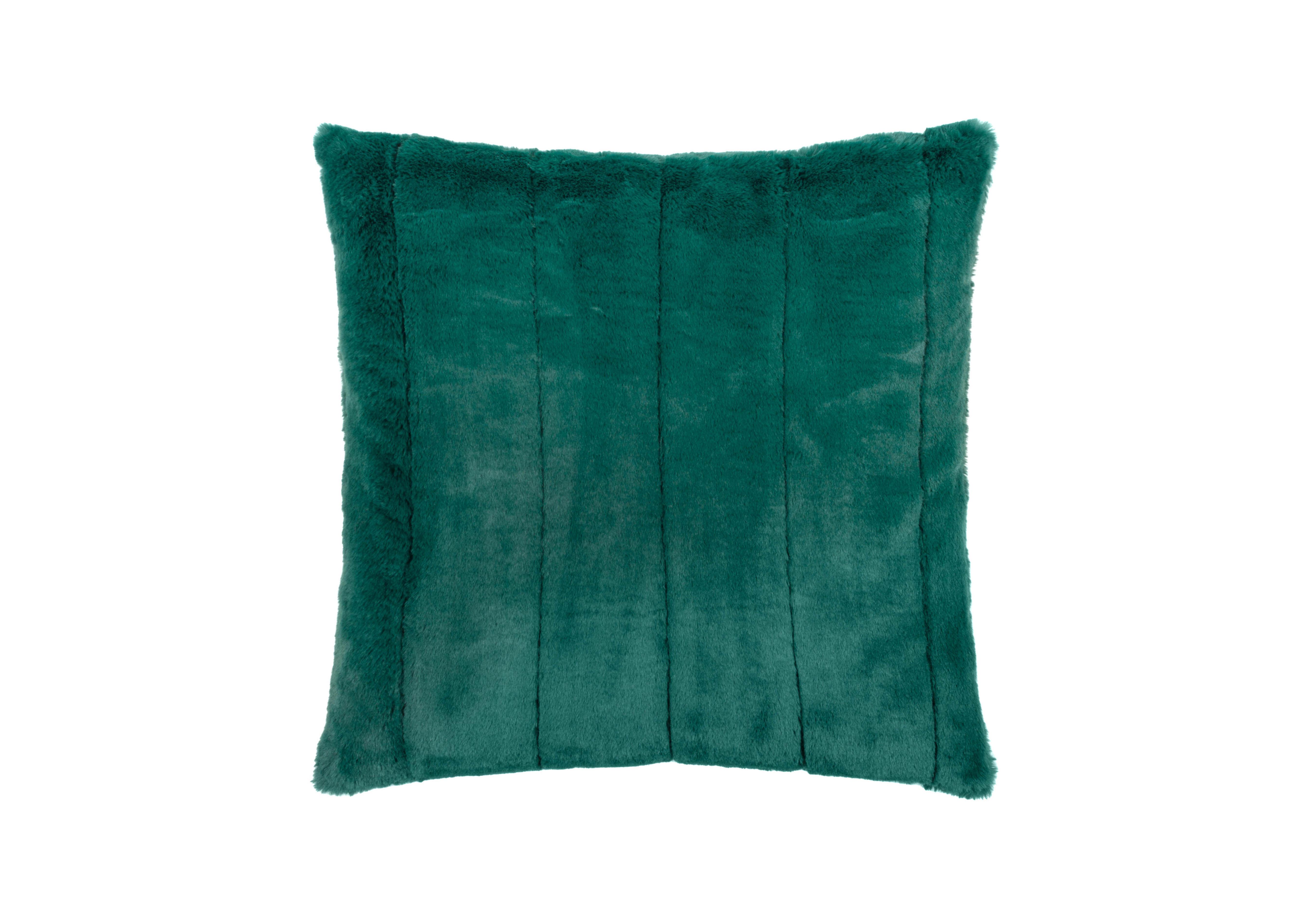 Furrow Small Cushion in Emerald on Furniture Village