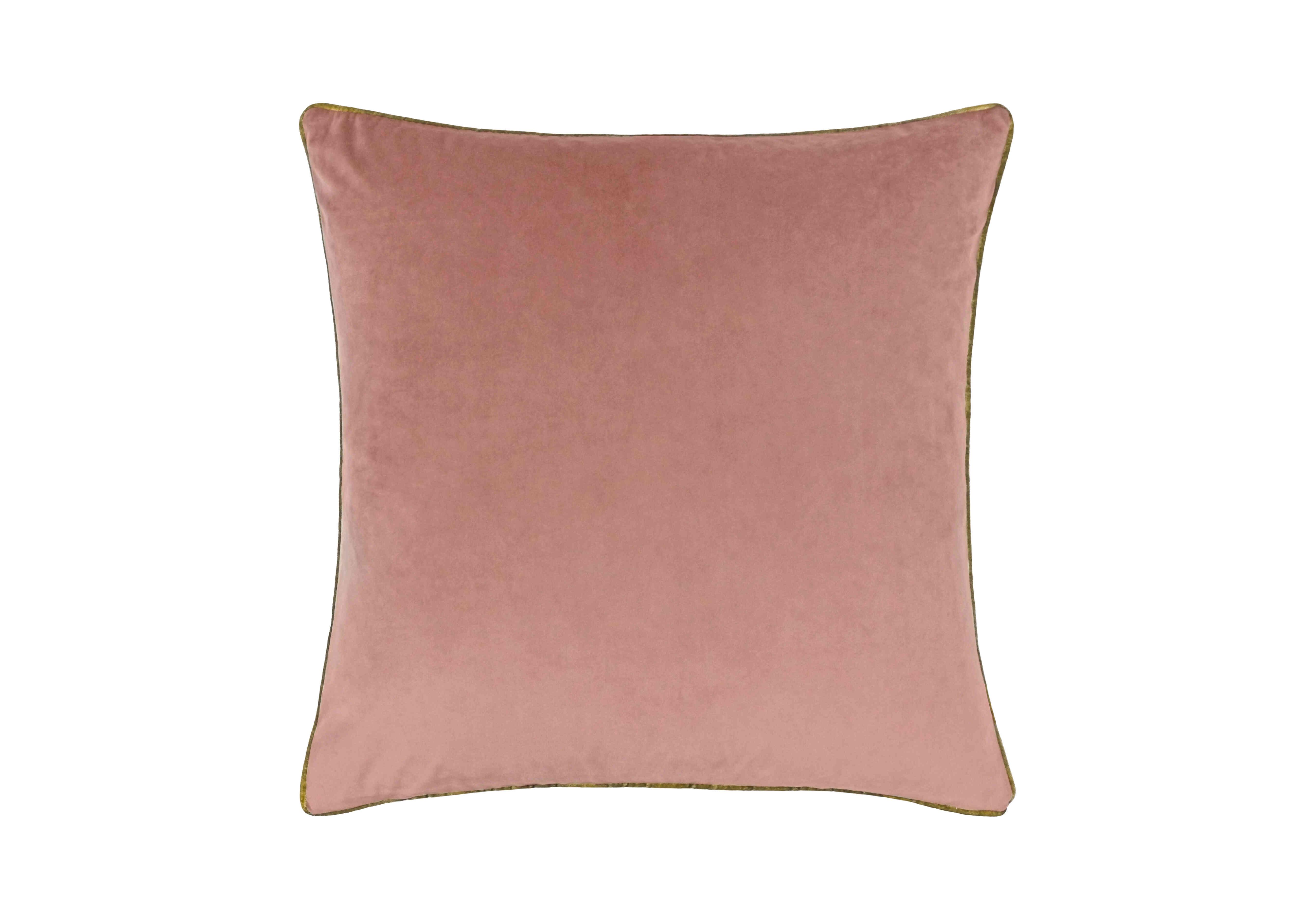 Madison Small Feather Cushion in Blush Gold on Furniture Village