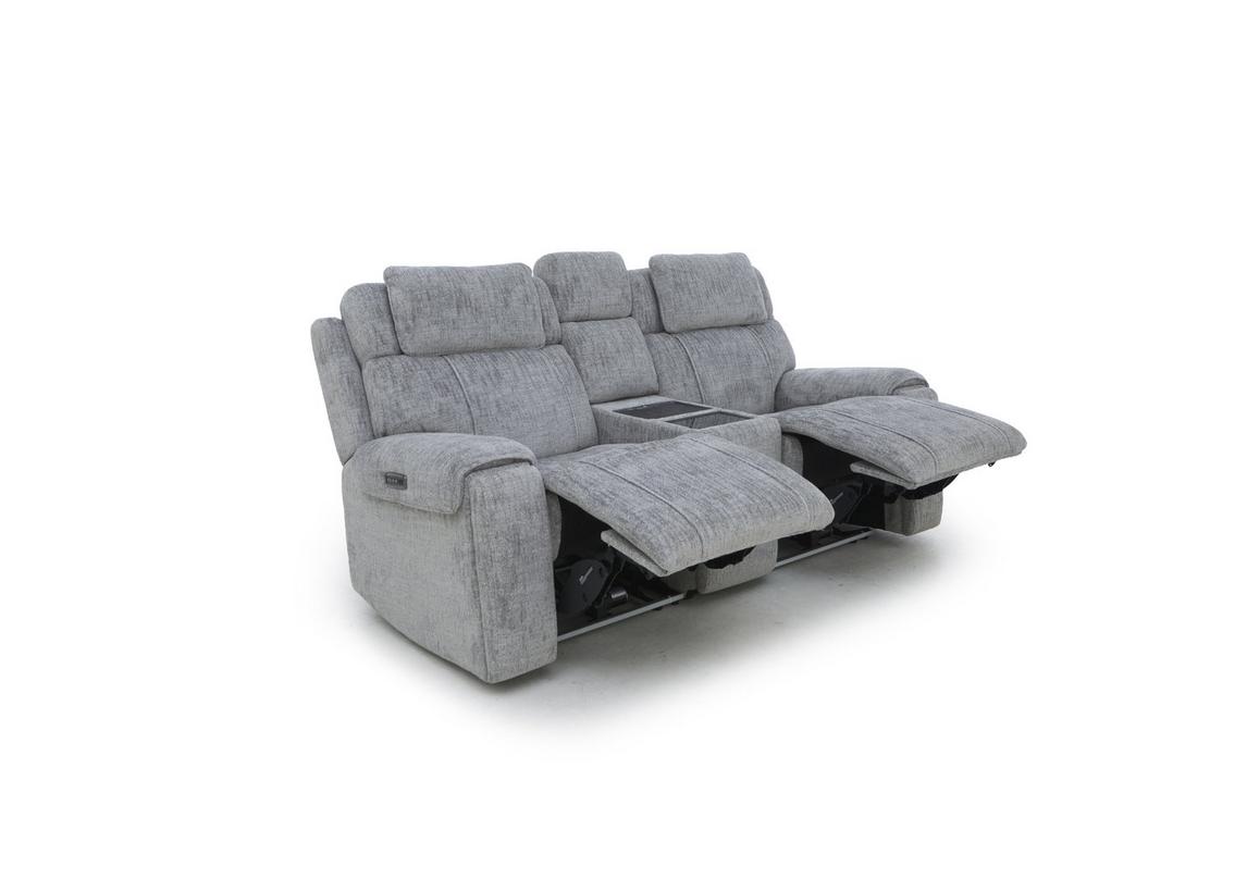Hollywood Fabric 2 Seater Power Recliner Media Sofa with Power
