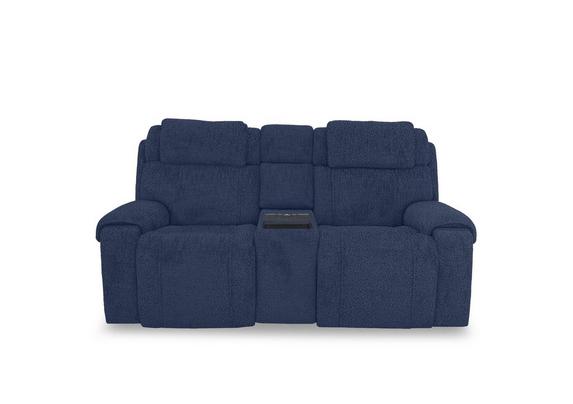 Hollywood Fabric 2 Seater Power Recliner Media Sofa with Power