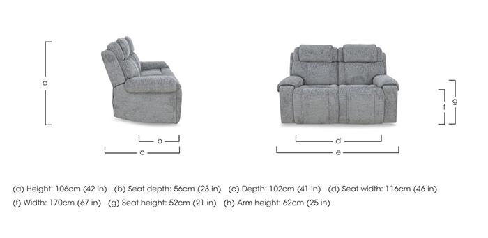 Hollywood Fabric 2 Seater Sofa in  on Furniture Village