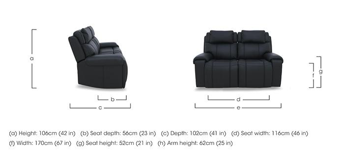 Hollywood Leather 2 Seater Sofa in  on Furniture Village