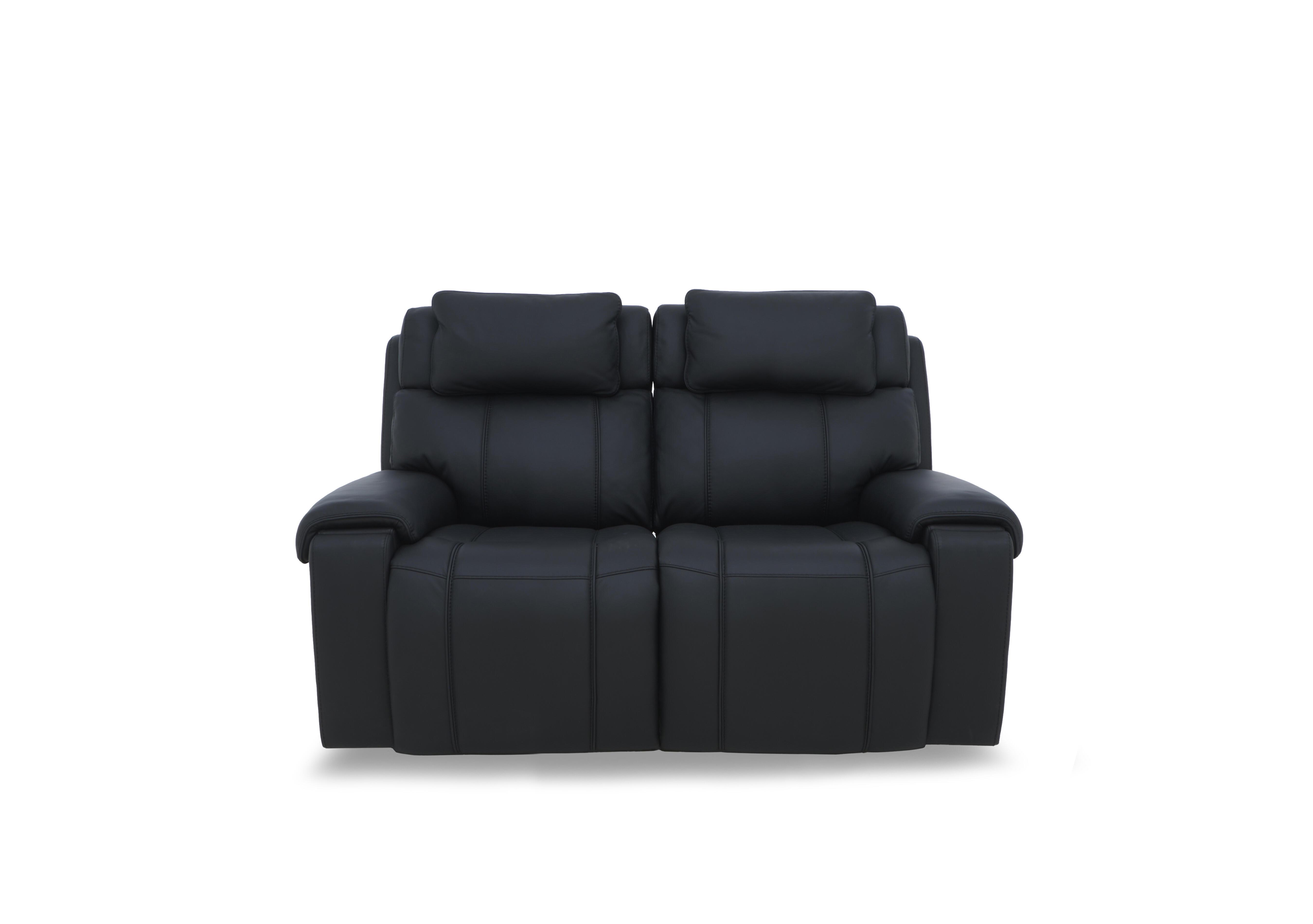 Hollywood Leather 2 Seater Sofa in Nc-023c Black on Furniture Village