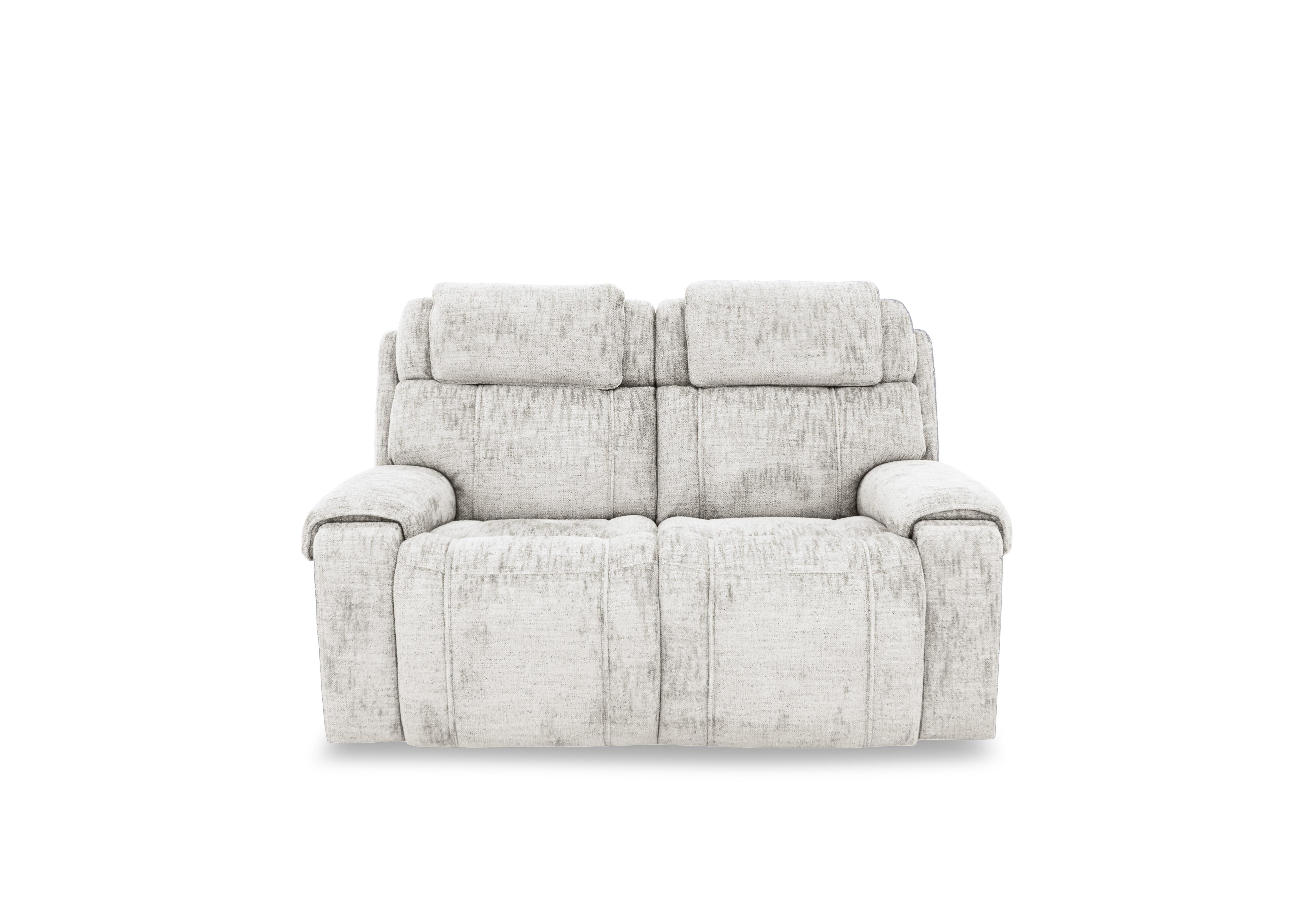 Hollywood Fabric 2 Seater Power Recliner Sofa with Power Headrests and Storage Arms in Fab-Mga-R04 Beige on Furniture Village