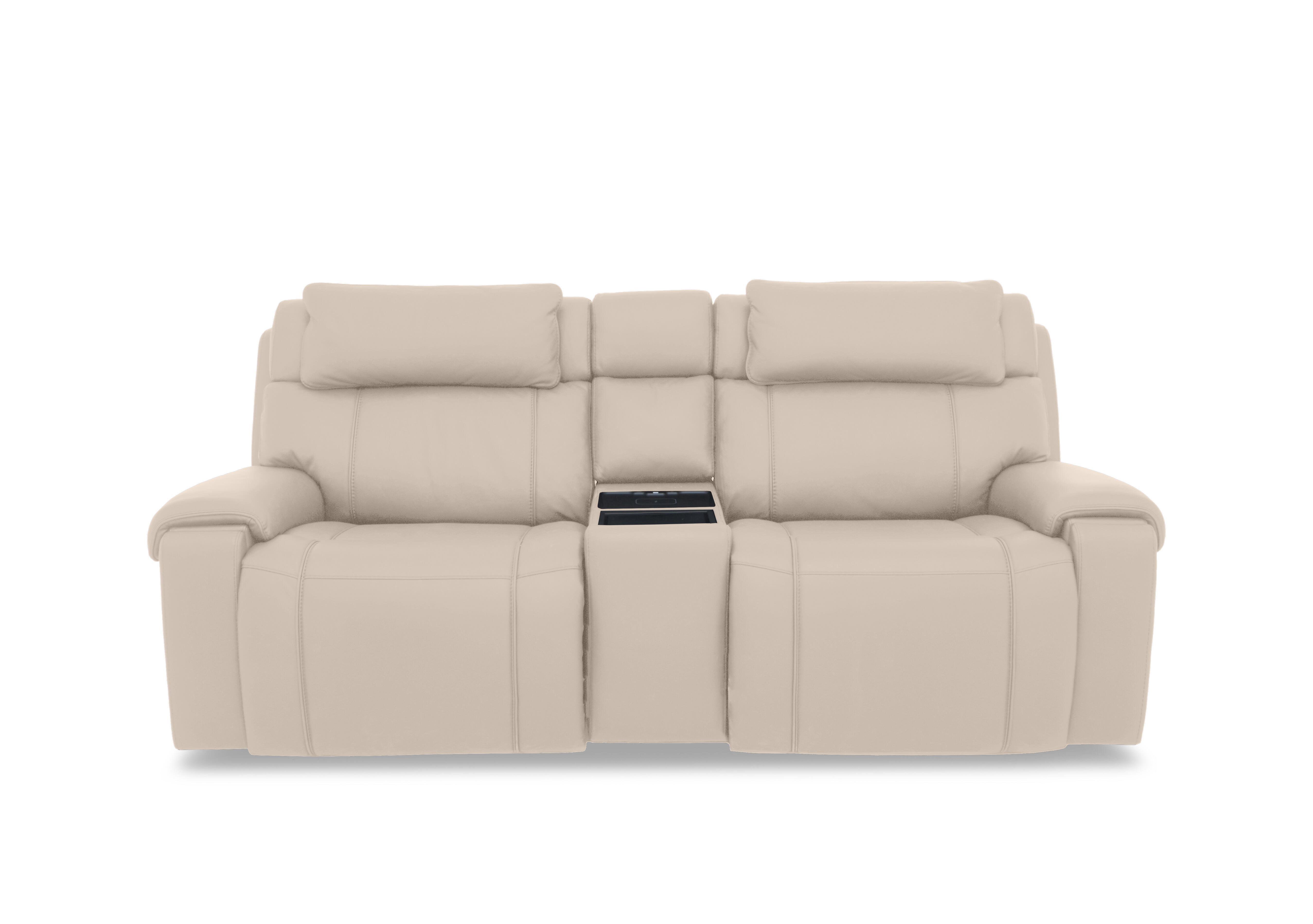 Hollywood Leather 3 Seater Power Recliner Media Sofa with Power Headrests and Storage Arms in Bv-041e Dapple Grey on Furniture Village