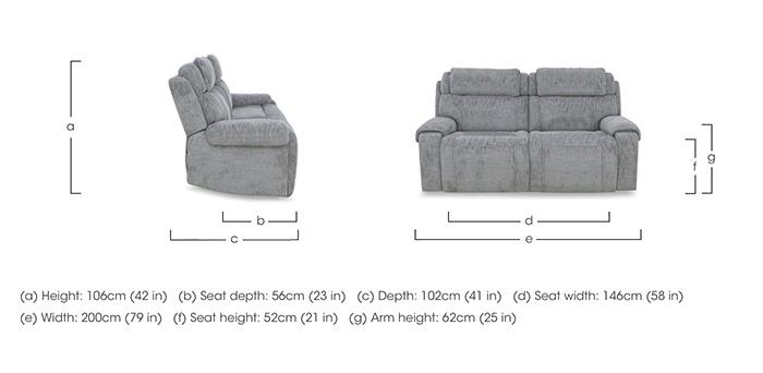 Hollywood Fabric 3 Seater Sofa in  on Furniture Village