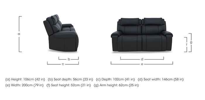 Hollywood Leather 3 Seater Sofa in  on Furniture Village