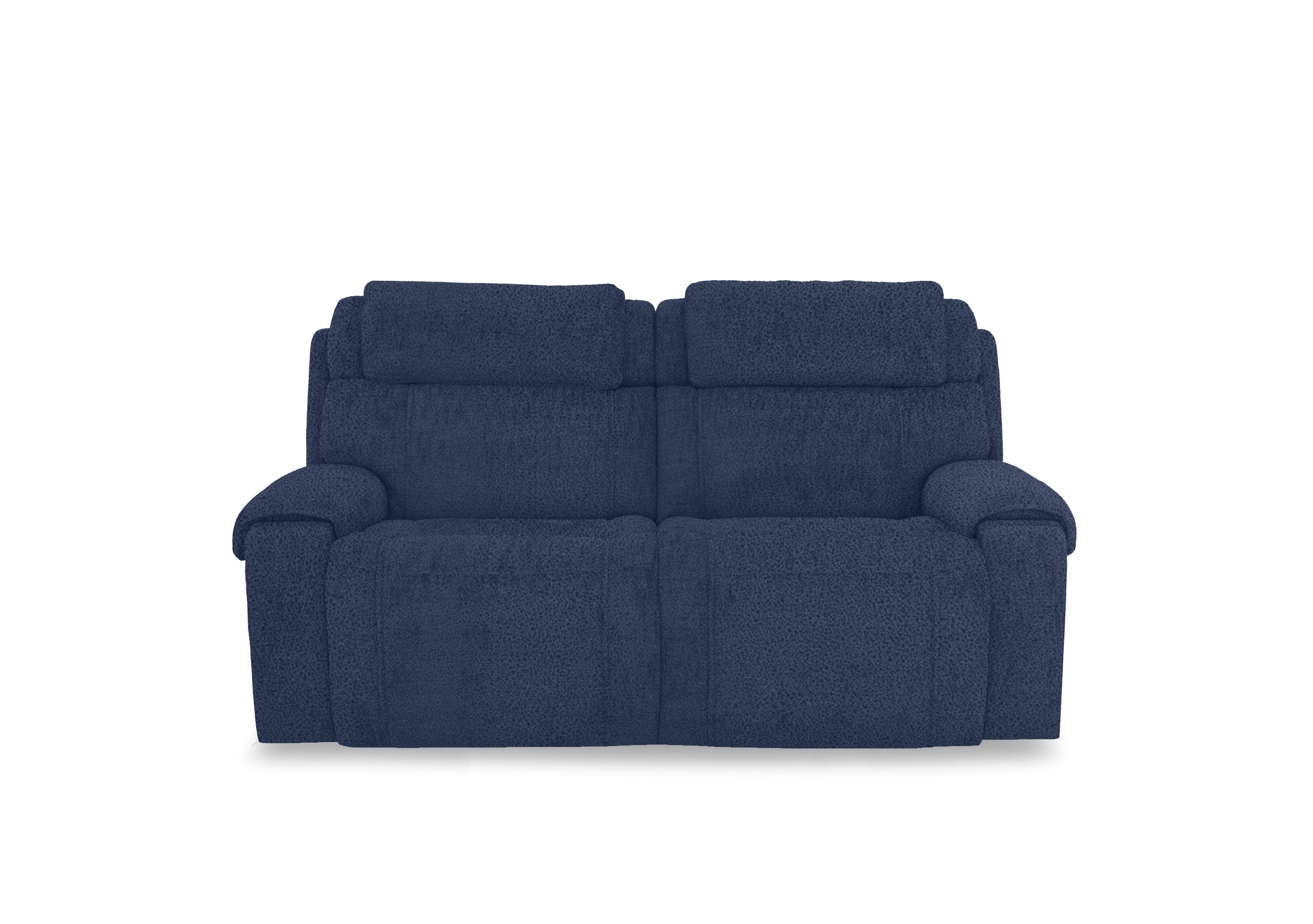 Hollywood Fabric 3 Seater Power Recliner Sofa with Power Headrests and Storage Arms in Bfa-Blj-R10 Blue on Furniture Village