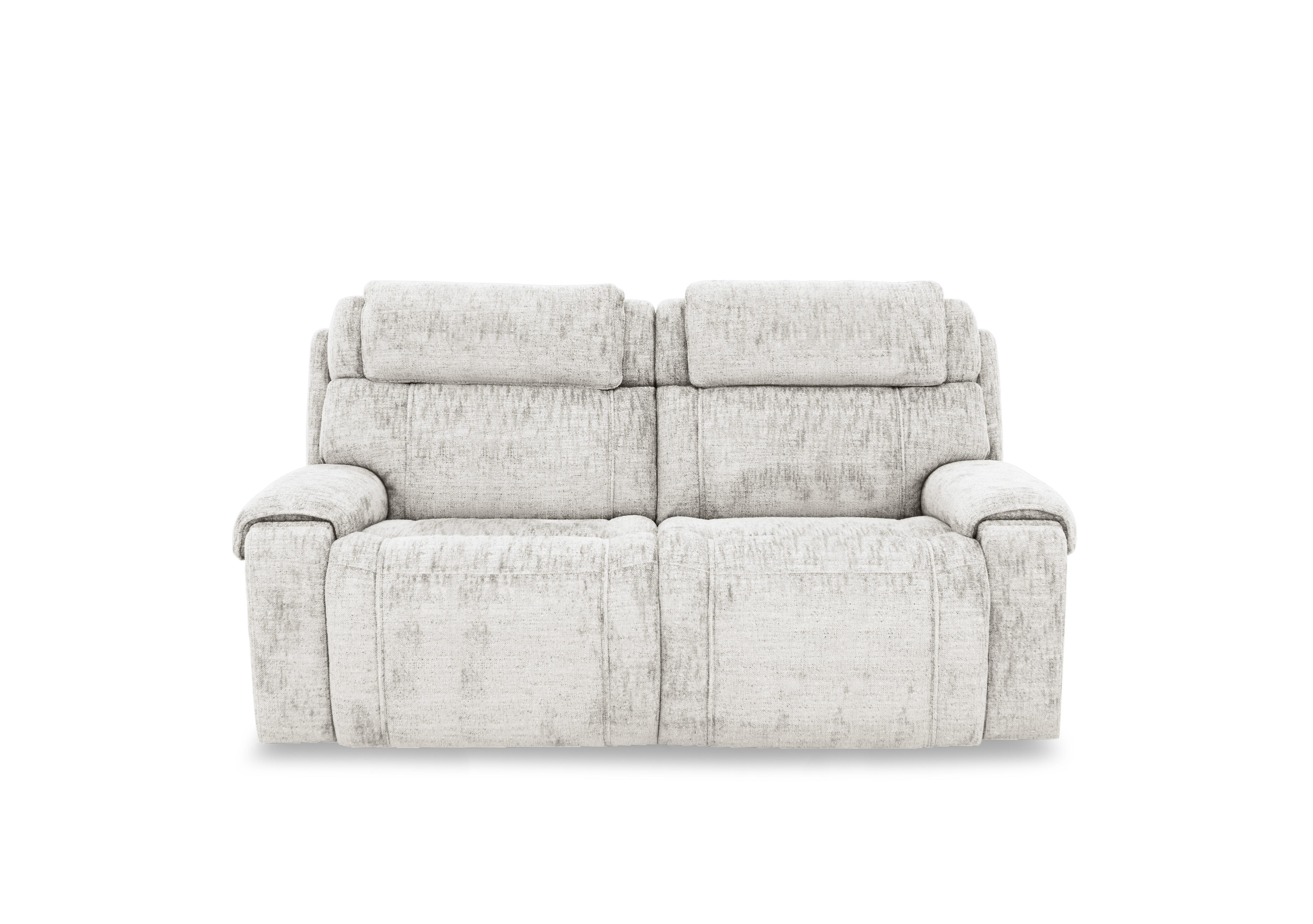 Hollywood Fabric 3 Seater Power Recliner Sofa with Power Headrests and Storage Arms in Fab-Mga-R04 Beige on Furniture Village
