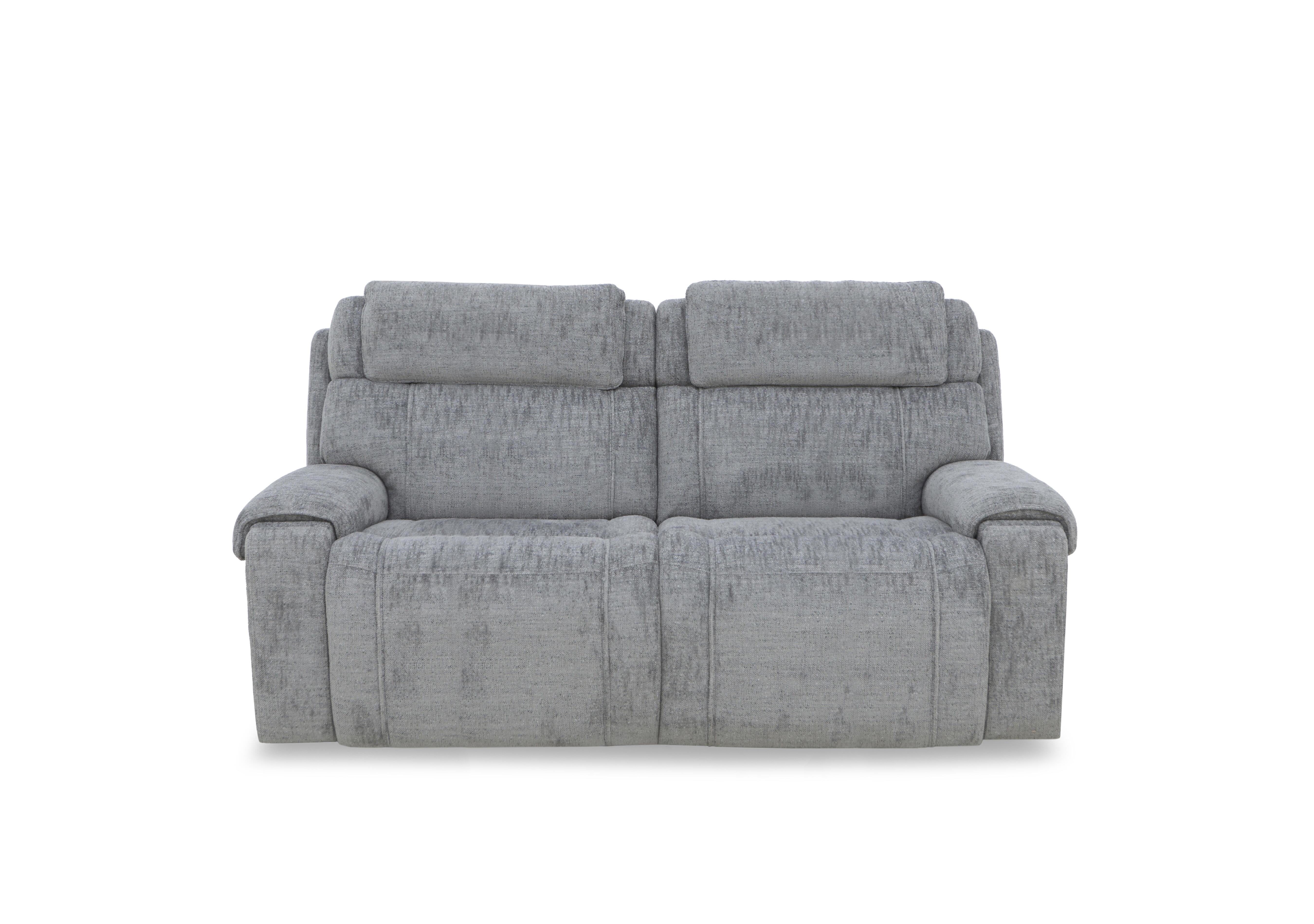 Hollywood Fabric 3 Seater Power Recliner Sofa with Power Headrests and Storage Arms in Fab-Mga-R09 Dove Grey on Furniture Village
