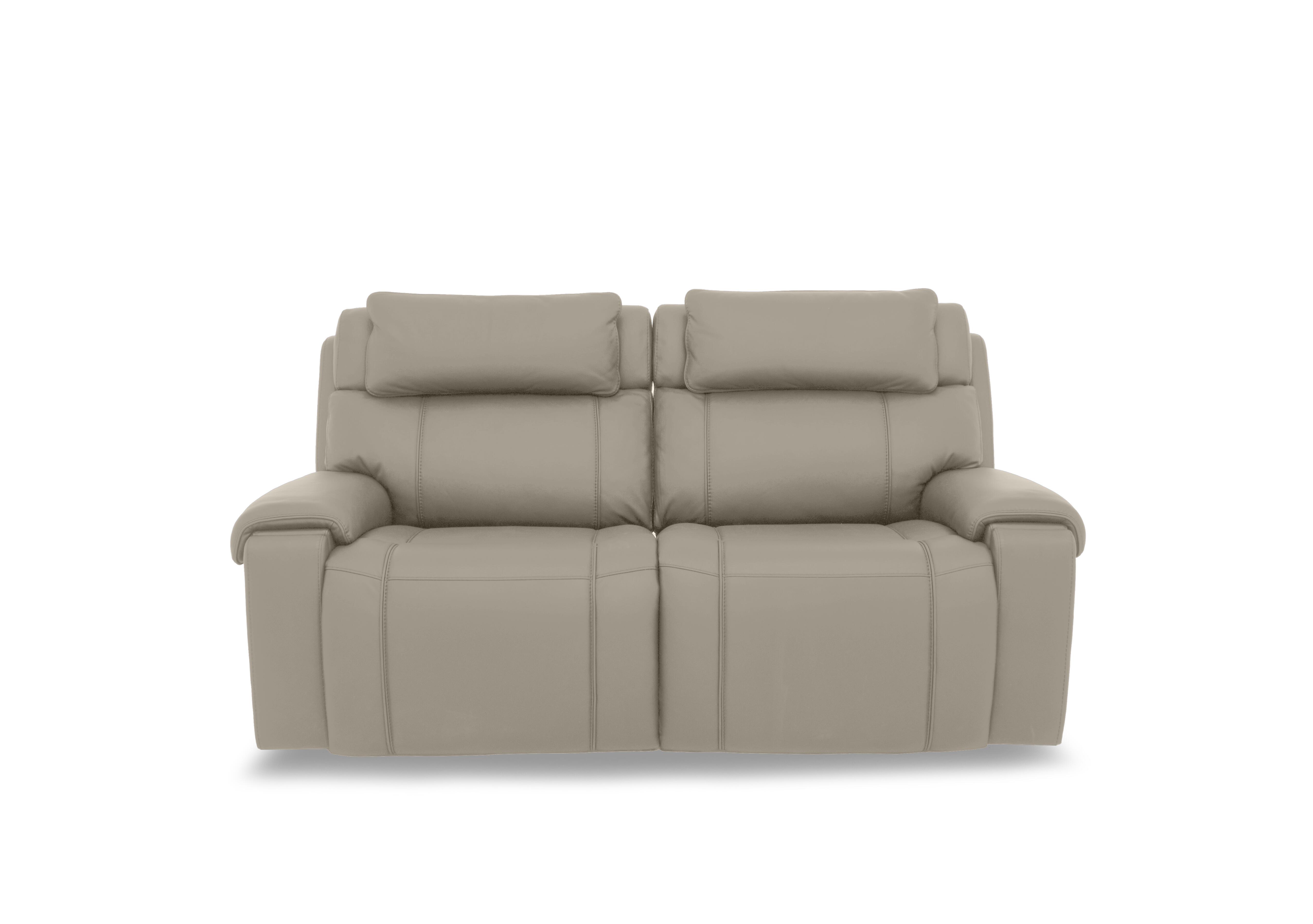 Hollywood Leather 3 Seater Power Recliner Sofa with Power Headrests and Storage Arms in Bv-722a Taupe on Furniture Village