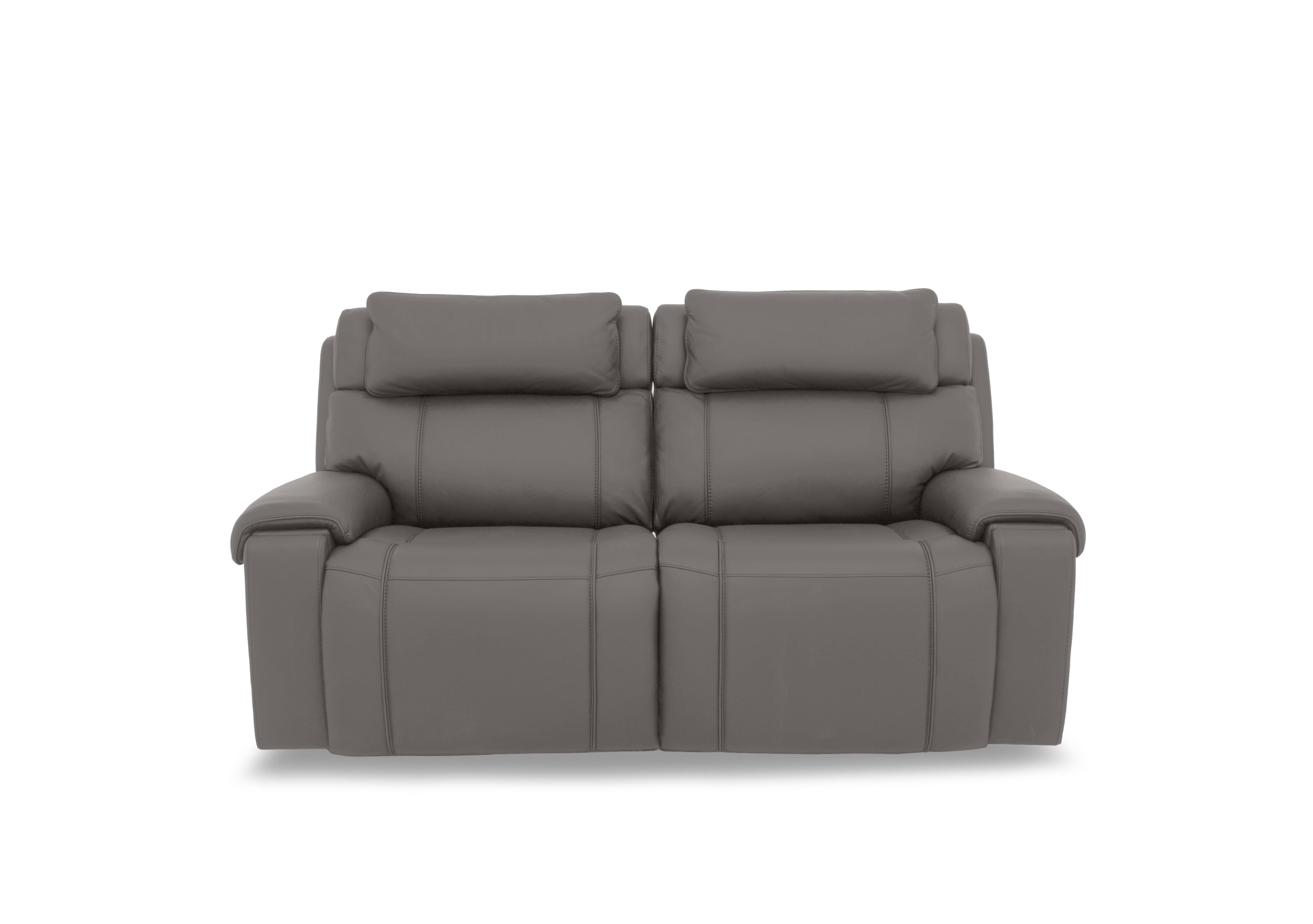 Hollywood Leather 3 Seater Power Recliner Sofa with Power Headrests and Storage Arms in Nc-042e Elephant on Furniture Village