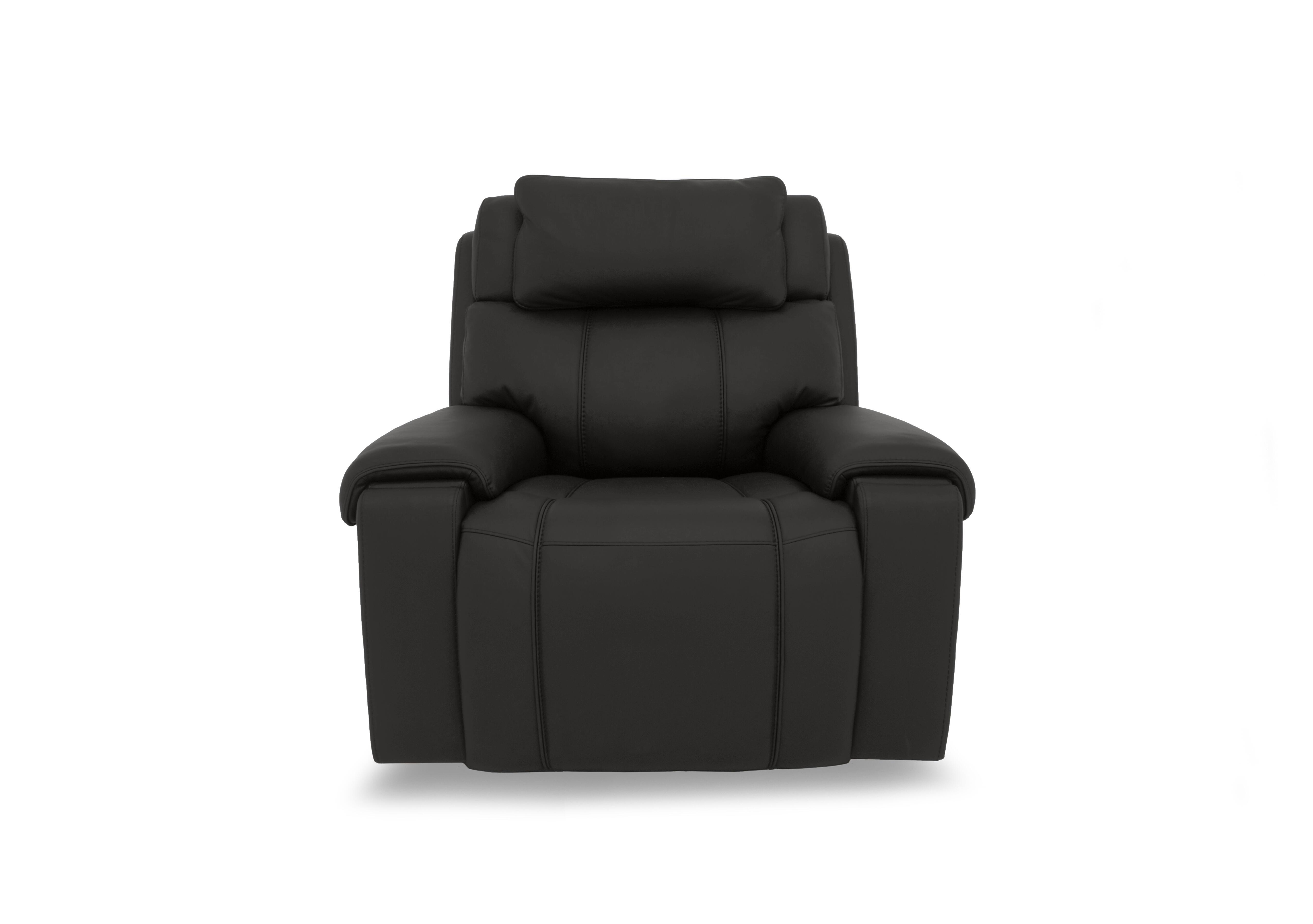 Hollywood Leather Chair in Bv-3500 Classic Black on Furniture Village