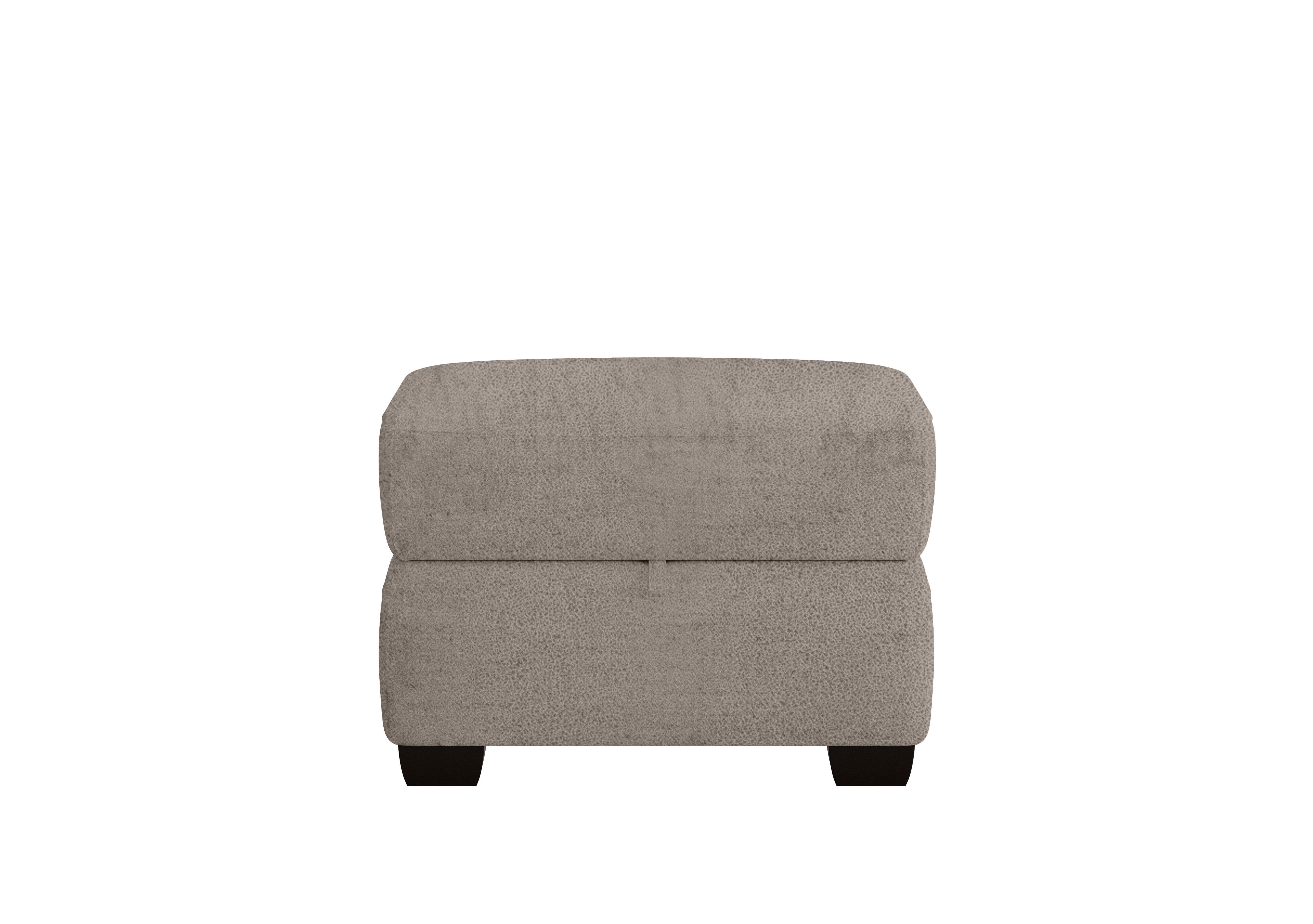 Hollywood Fabric Storage Footstool in Bfa-Blj-R946 Silver on Furniture Village