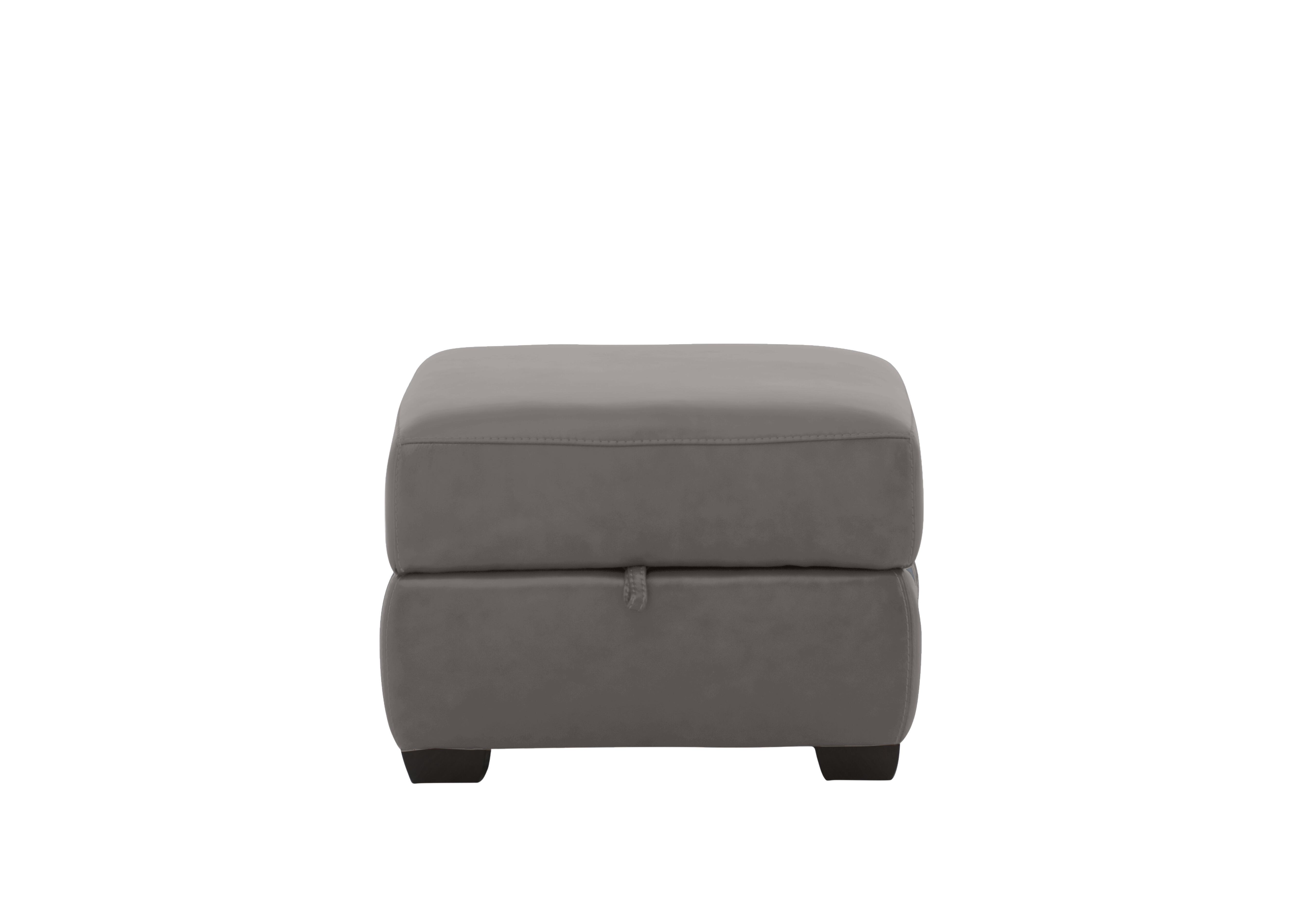Hollywood Leather Storage Footstool in Bv-042e Elephant on Furniture Village