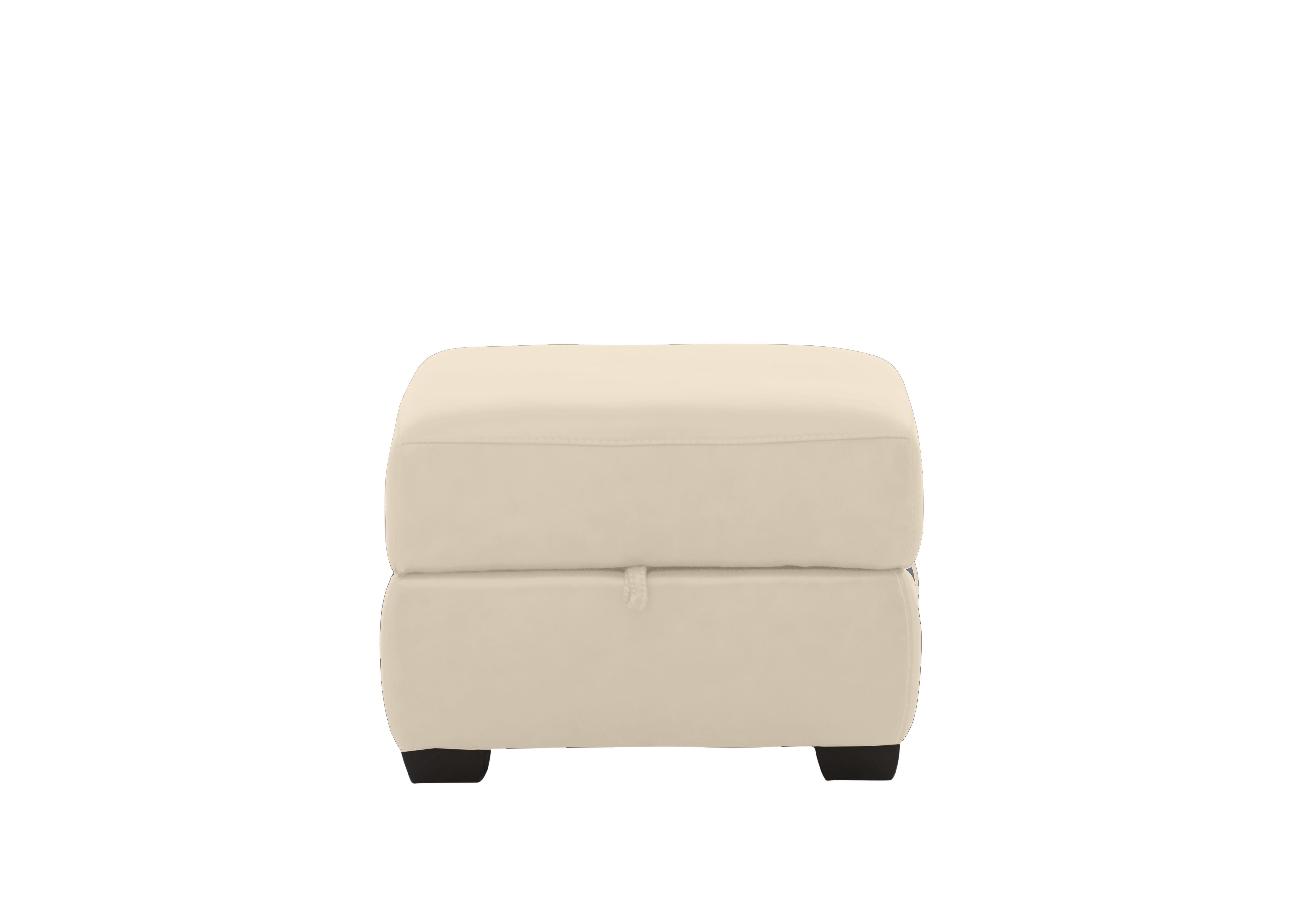 Hollywood Leather Storage Footstool in Bv-862c Bisque on Furniture Village