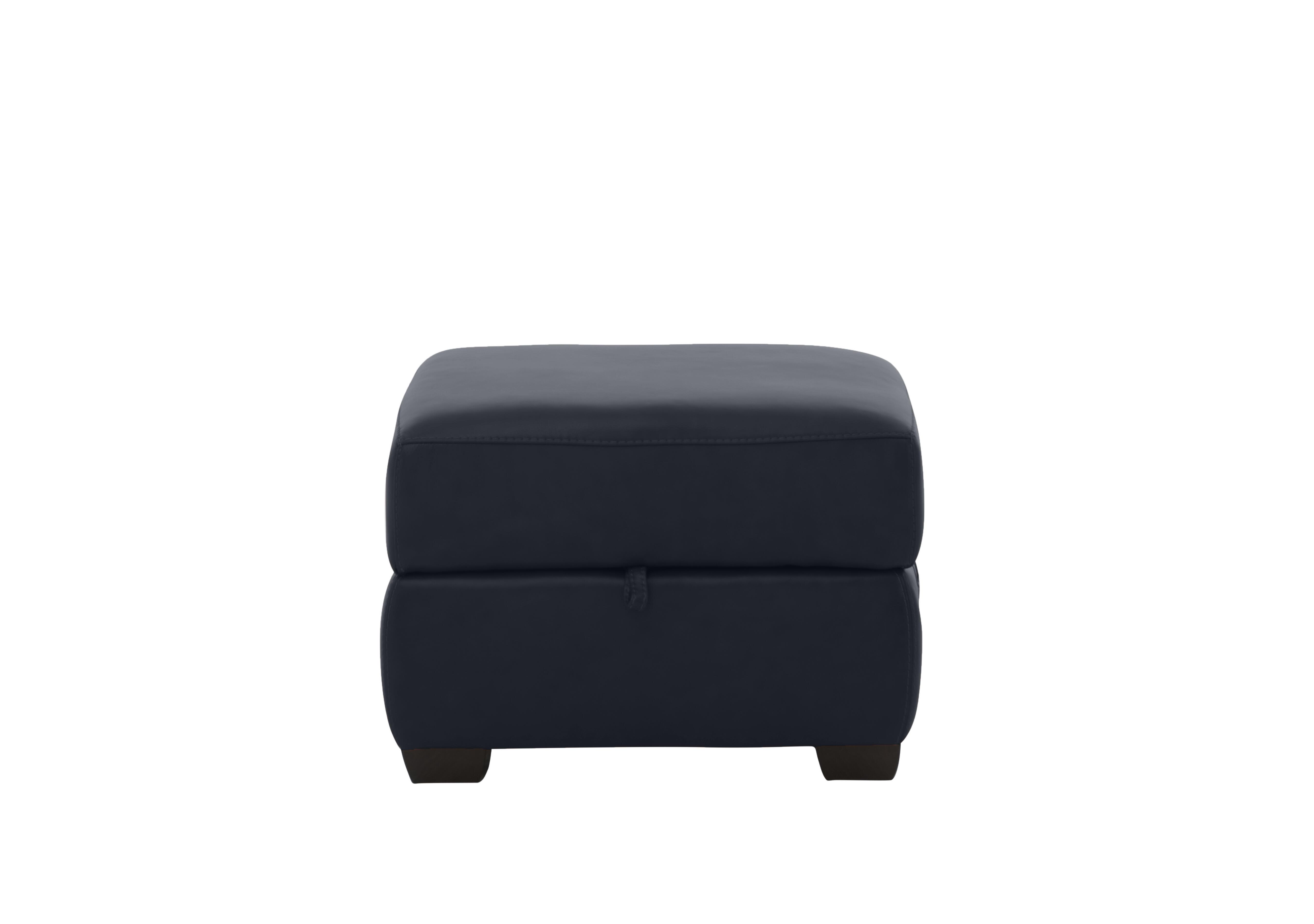 Hollywood Leather Storage Footstool in Nc-023c Black on Furniture Village