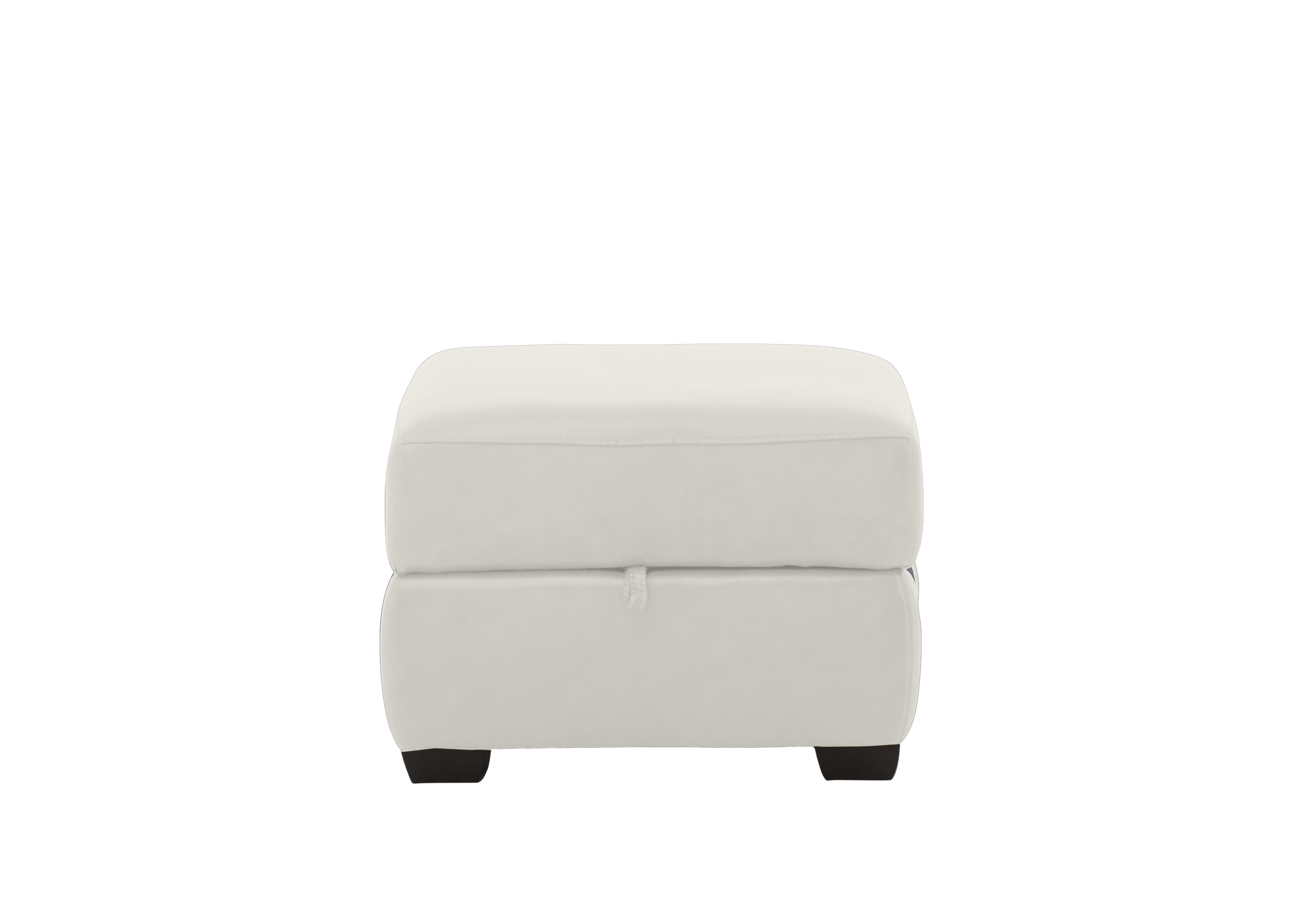 Hollywood Leather Storage Footstool in Nc-156e Frost on Furniture Village