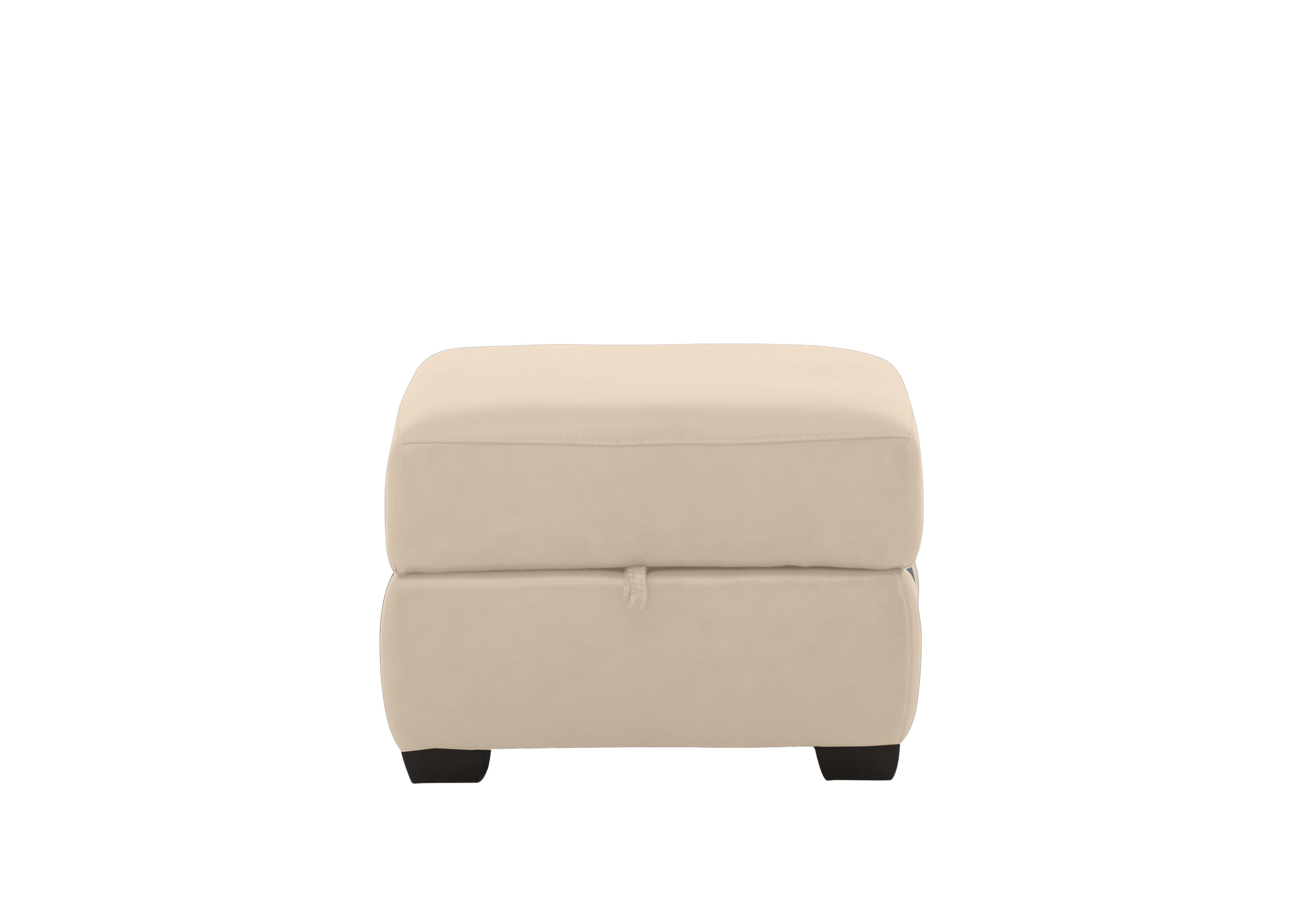 Hollywood Leather Storage Footstool in Nc-862c Bisque on Furniture Village