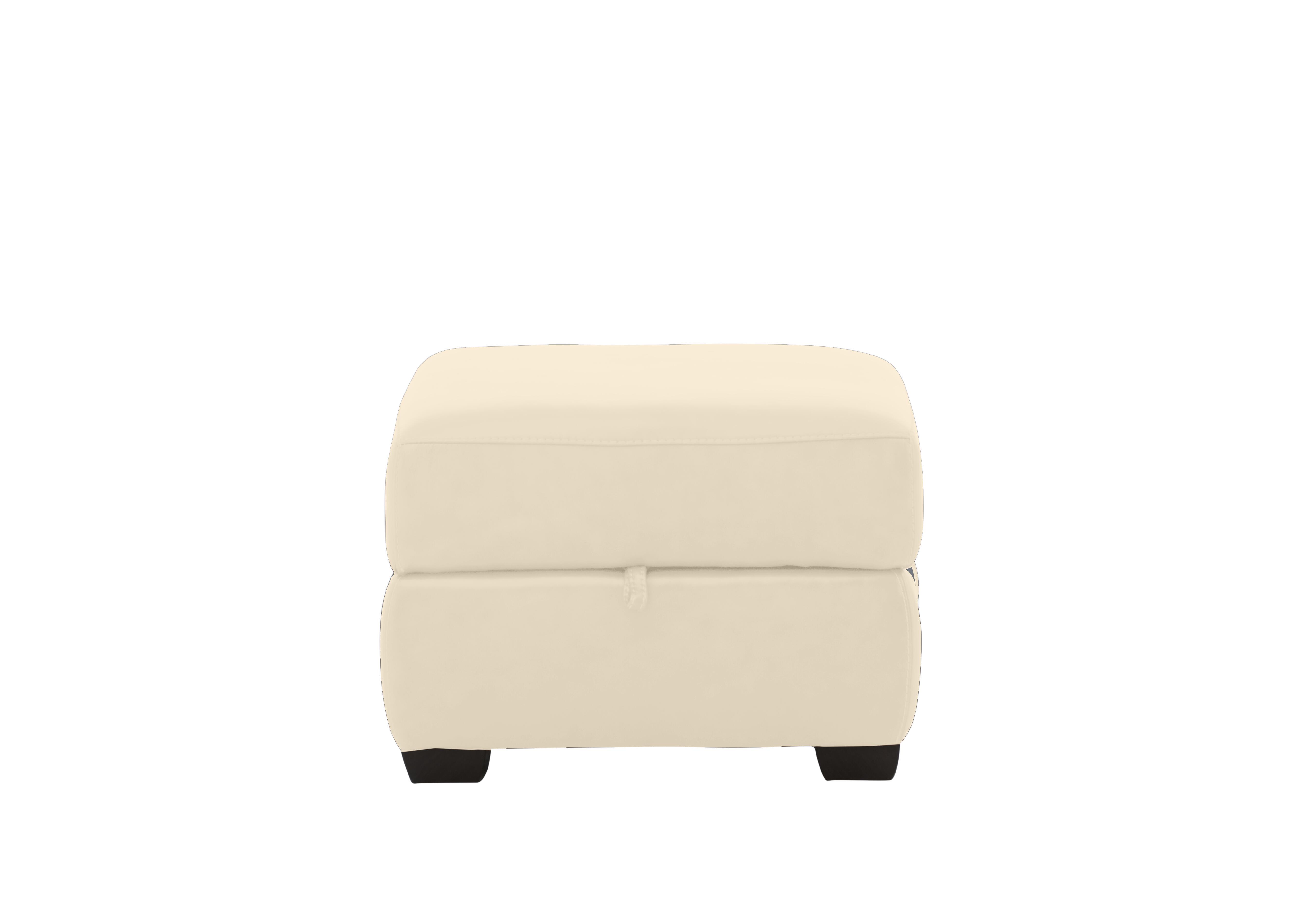 Hollywood Leather Storage Footstool in Nw-521e Frost on Furniture Village