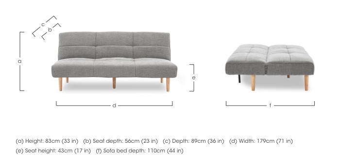 Miyagi Futon Sofa Bed in  on Furniture Village