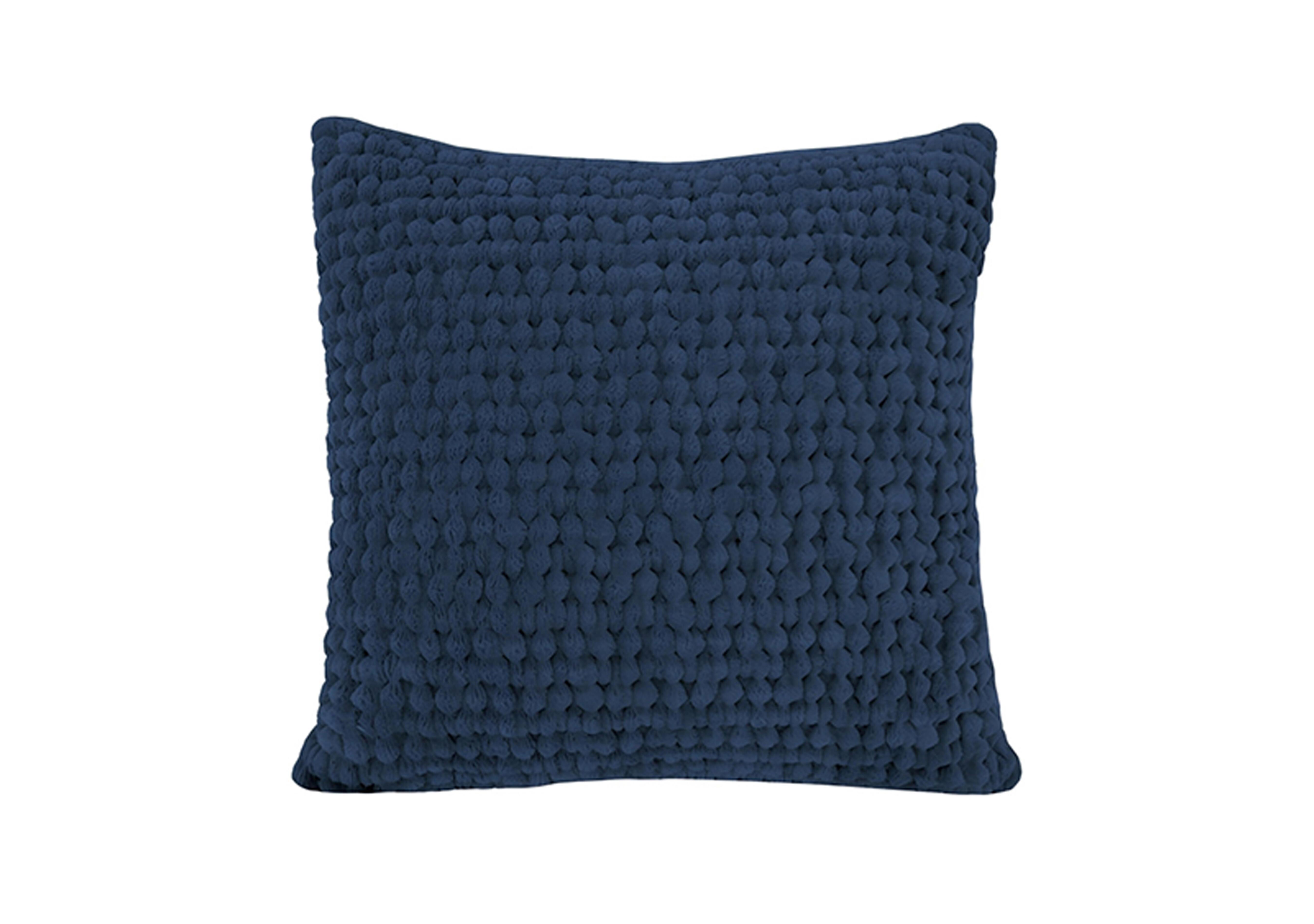 Tufti Large Cushion in Navy on Furniture Village