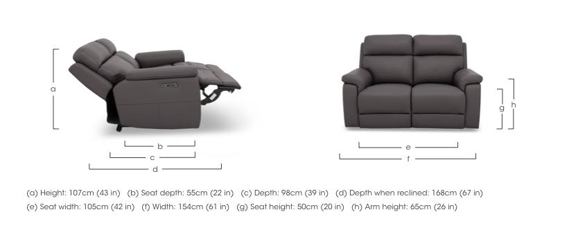 Raven Two 2 Seater Leather Power Recliner Sofas Set in  on Furniture Village