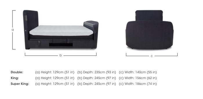 Oracle Side Lift Ottoman TV Bed Frame with Dolby Atmos in  on Furniture Village